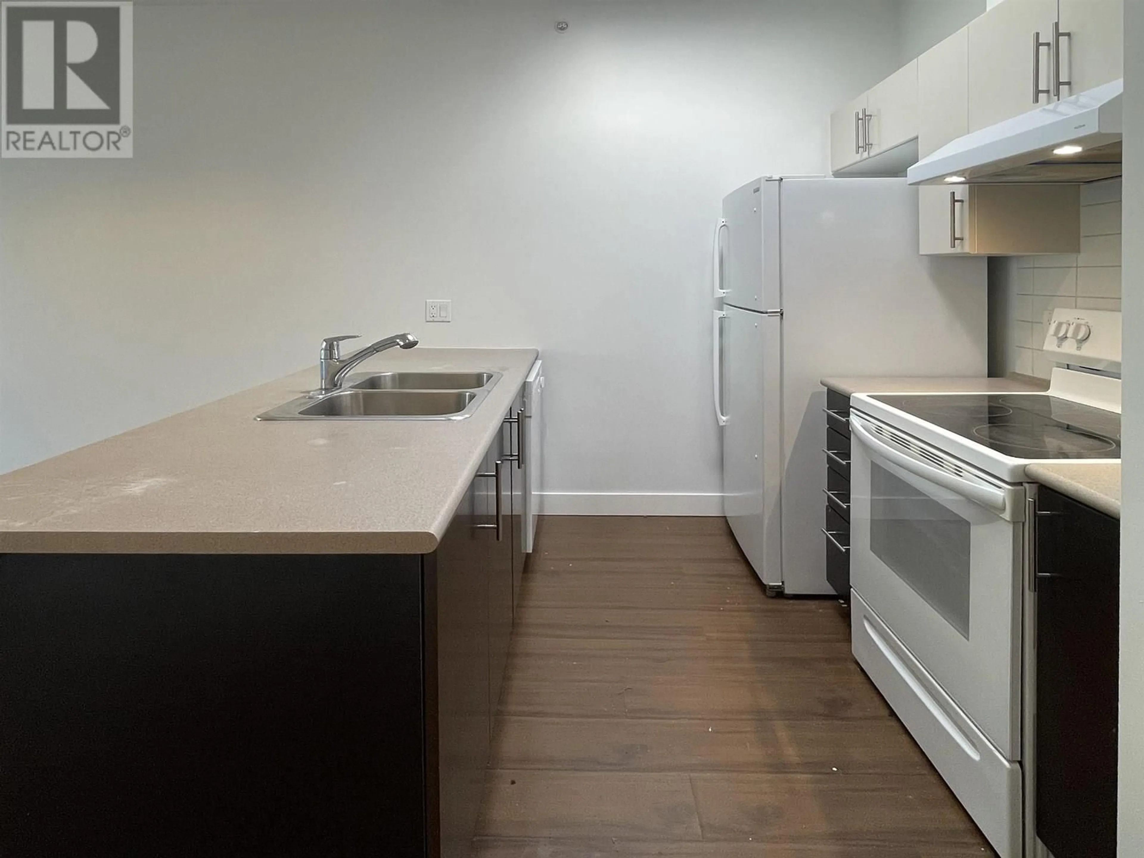 Standard kitchen, wood/laminate floor for 406 - 5692 KINGS ROAD, Vancouver British Columbia V6T1K8