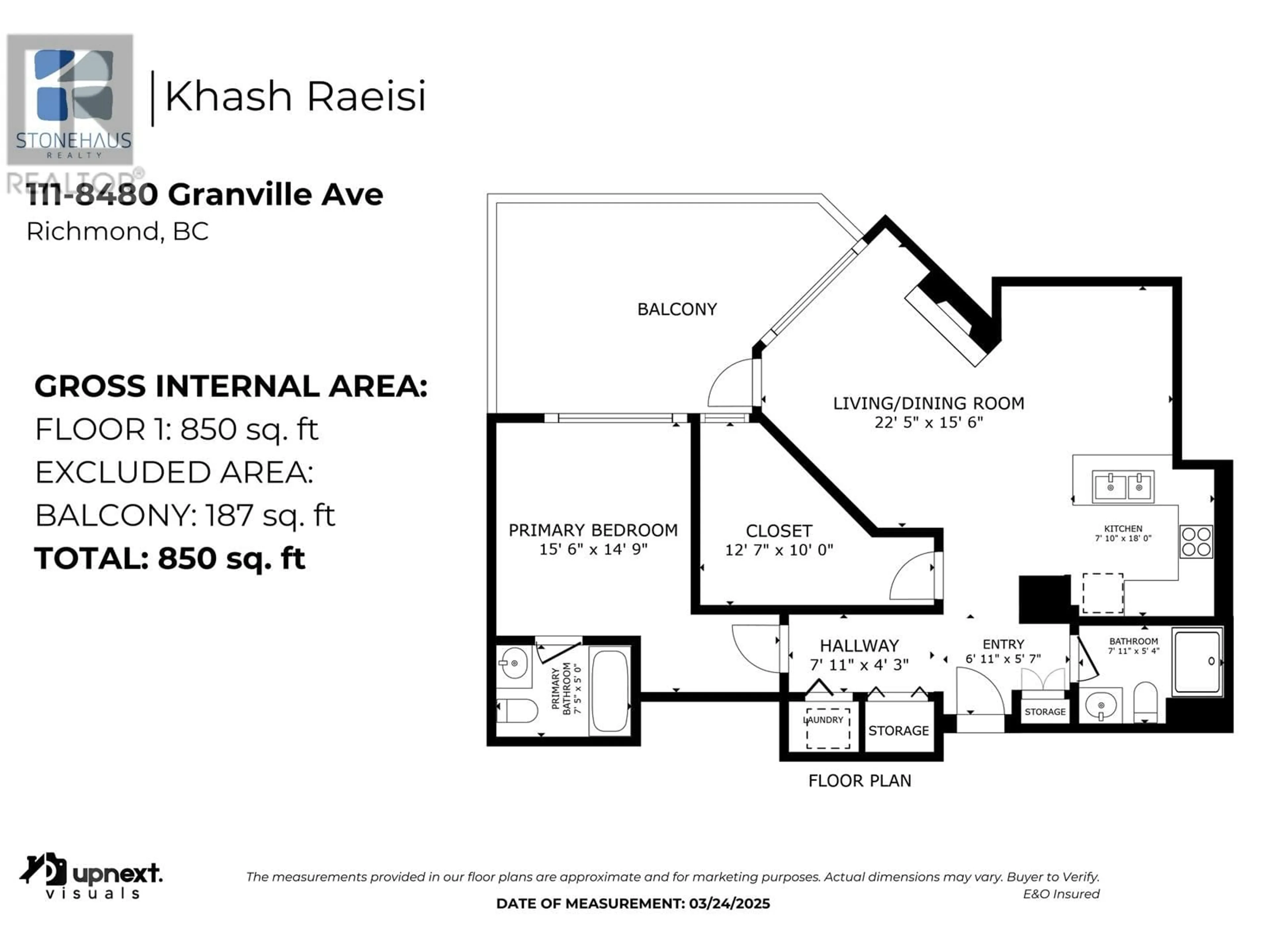 Floor plan for 111 - 8480 GRANVILLE AVENUE, Richmond British Columbia V6Y4E8