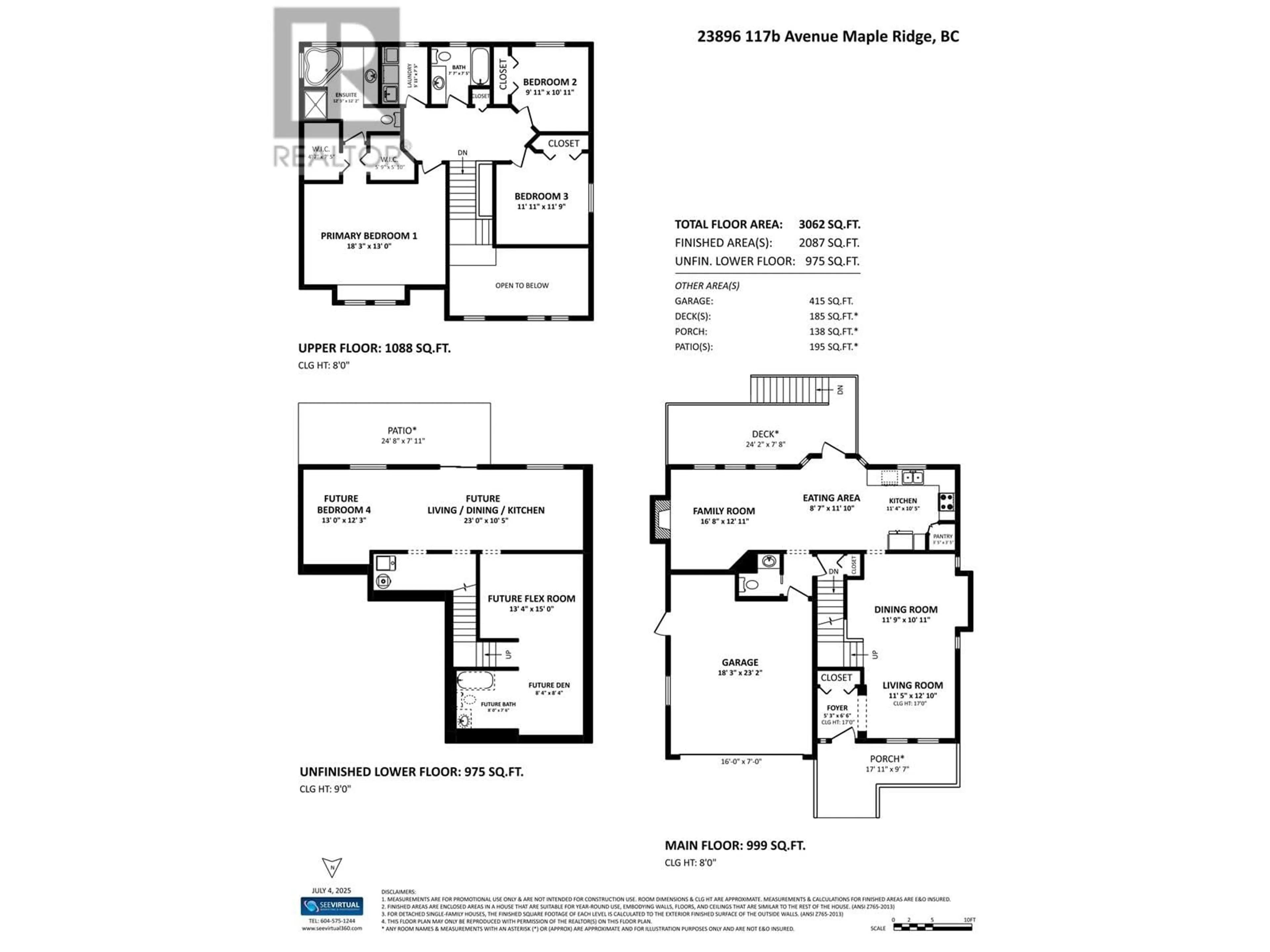 Floor plan for 23896 117B AVENUE, Maple Ridge British Columbia V4R2V6