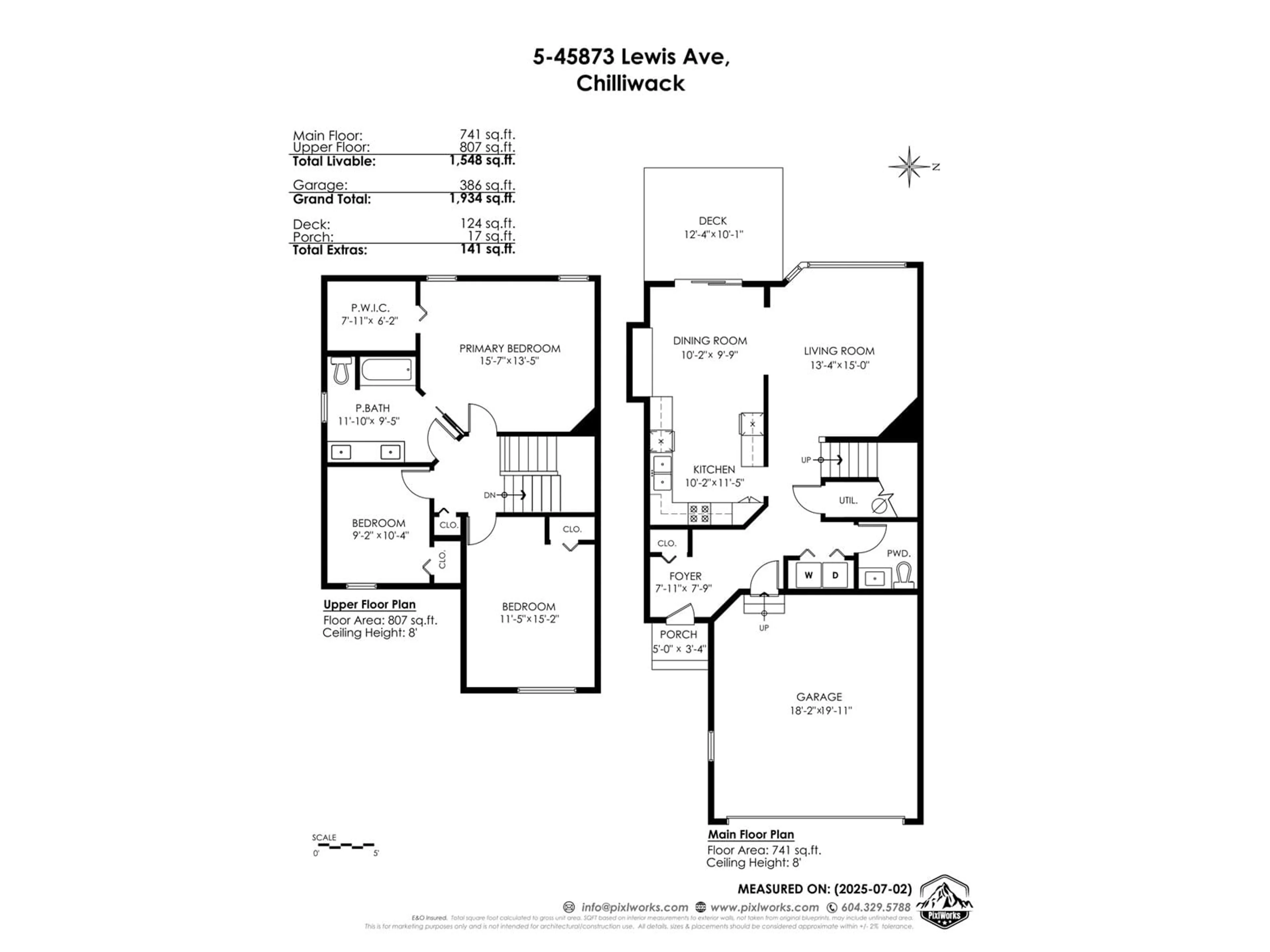Floor plan for 5 - 45873 LEWIS AVENUE, Chilliwack British Columbia V2P3C3