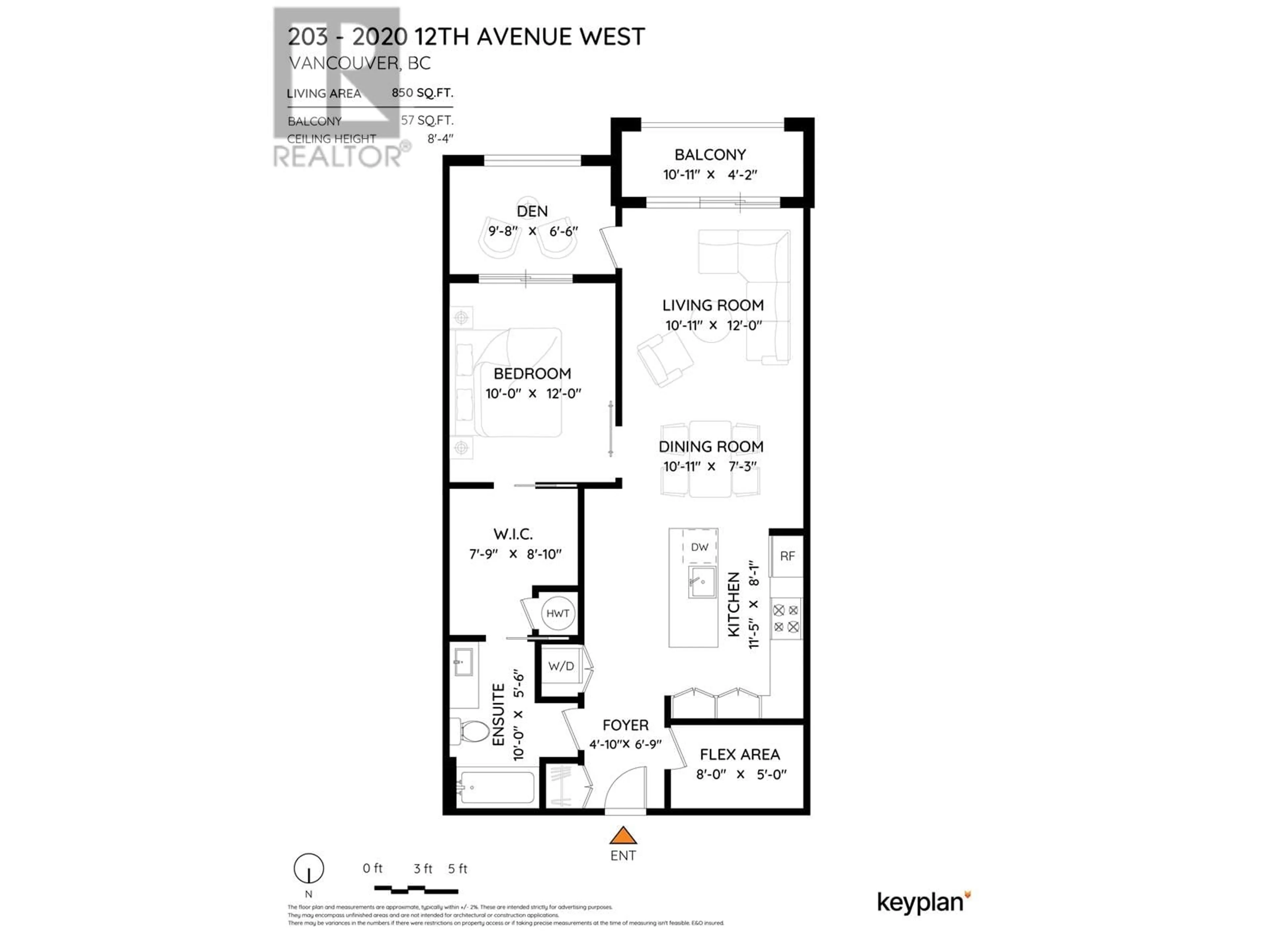 Floor plan for 203 - 2020 12TH AVENUE, Vancouver British Columbia V6J0C5