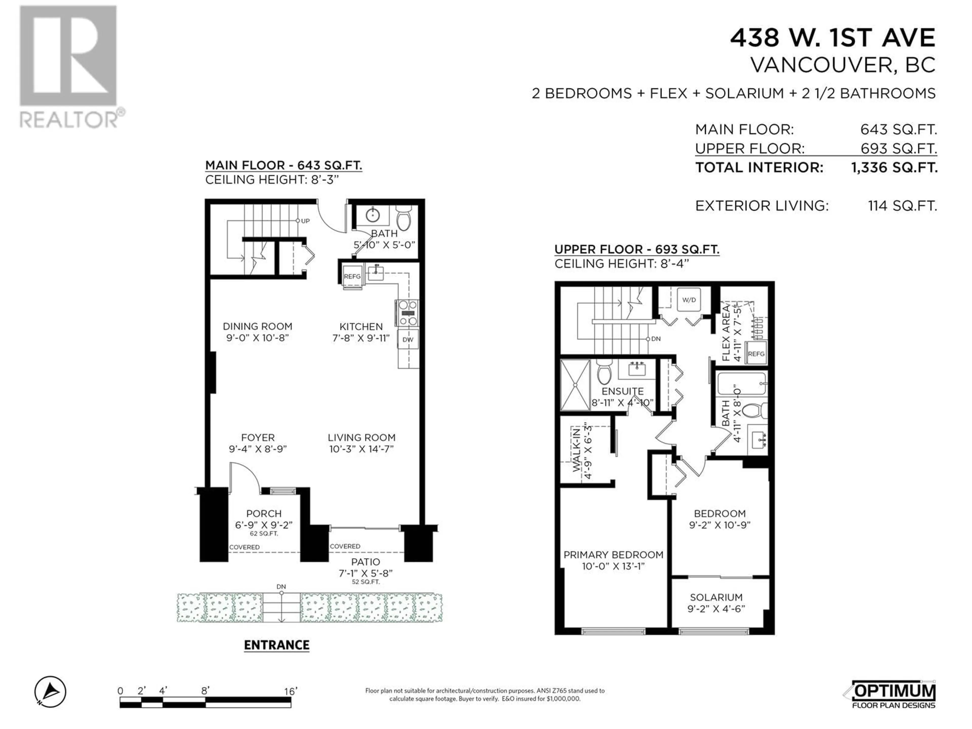 Floor plan for 438 1ST AVENUE, Vancouver British Columbia V5Y3S9