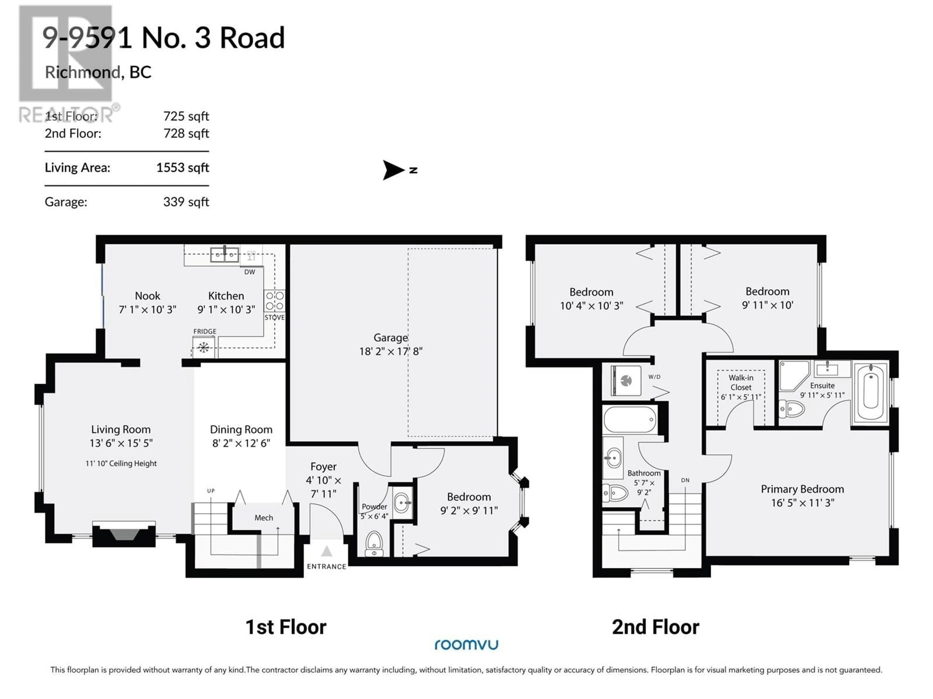 Floor plan for 9 - 9591 NO. 3 ROAD, Richmond British Columbia V7A1W2