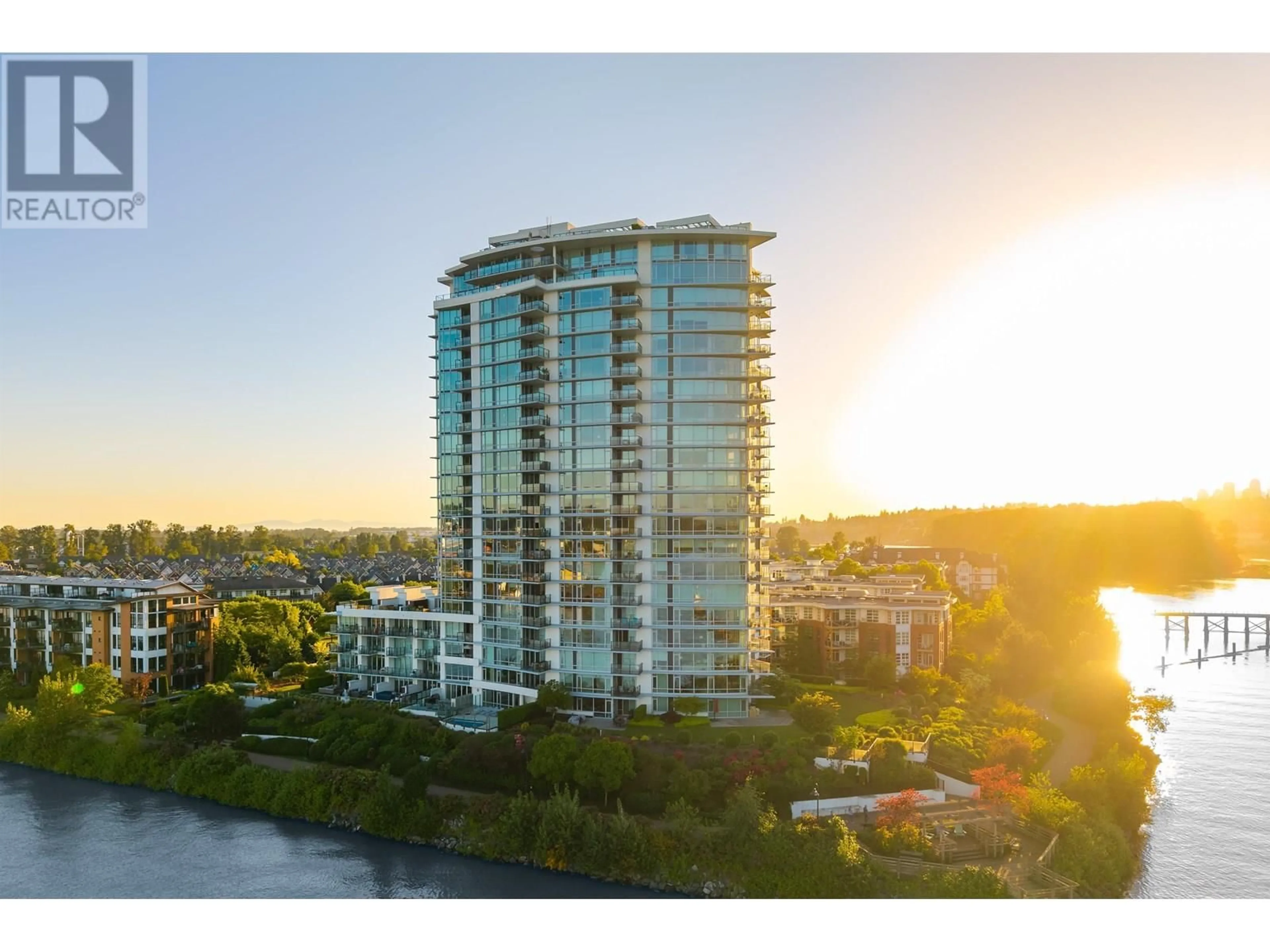 A pic from outside/outdoor area/front of a property/back of a property/a pic from drone, water/lake/river/ocean view for 1208 - 210 SALTER STREET, New Westminster British Columbia V3M0J9
