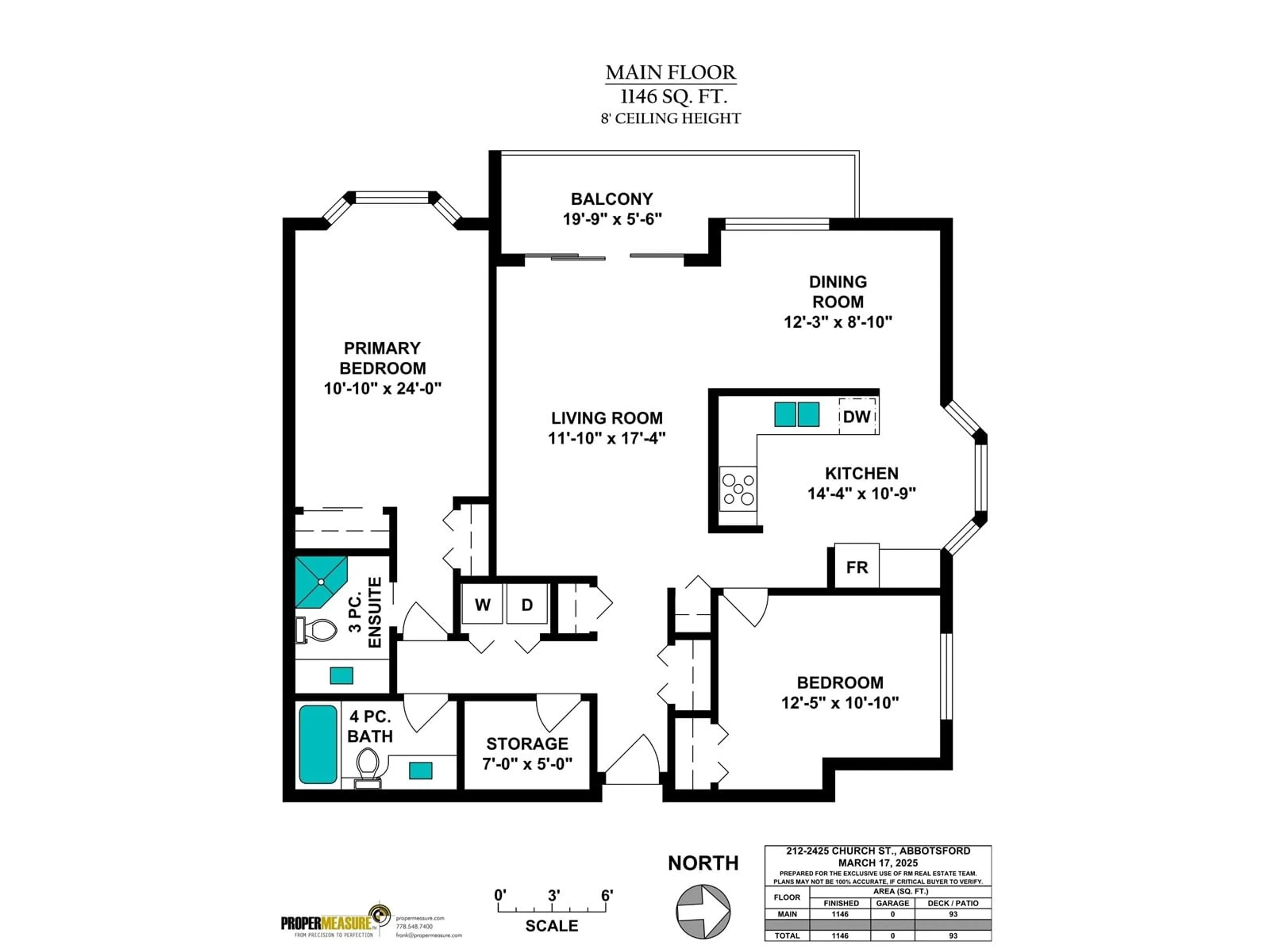 Floor plan for 212 - 2425 CHURCH, Abbotsford British Columbia V2T3J8