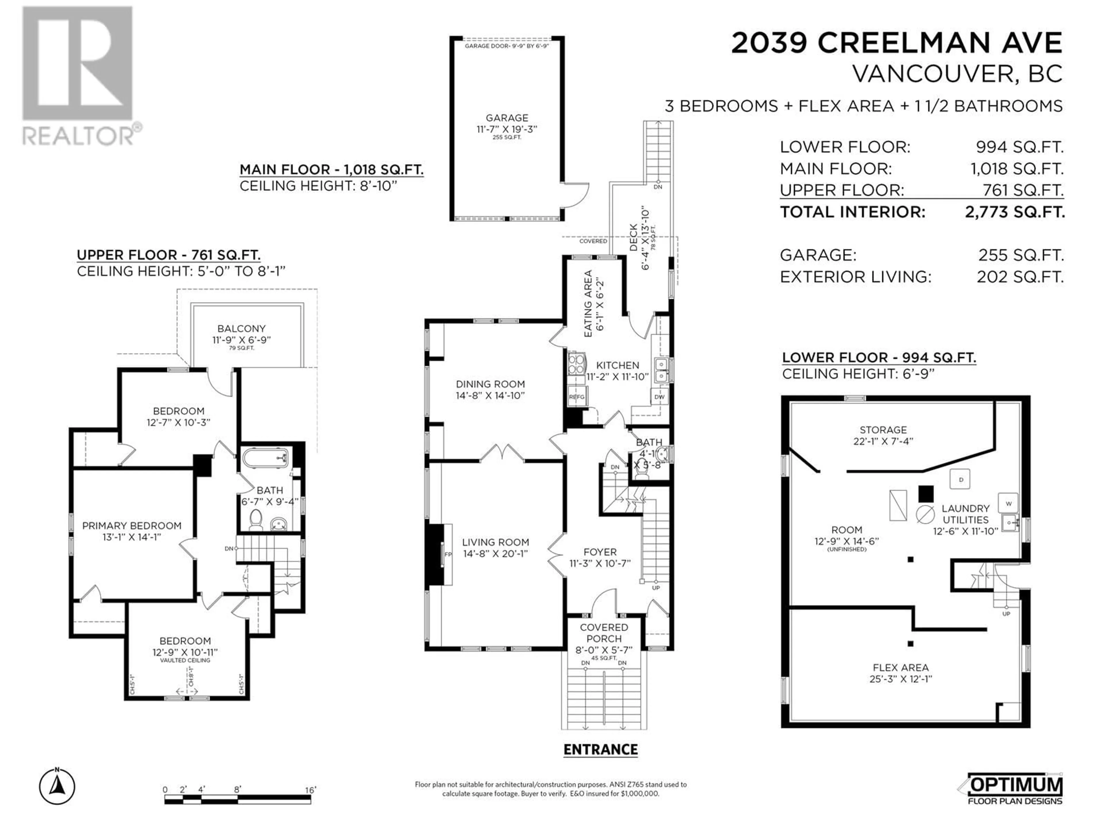 Floor plan for 2039 CREELMAN AVENUE, Vancouver British Columbia V6J1C2
