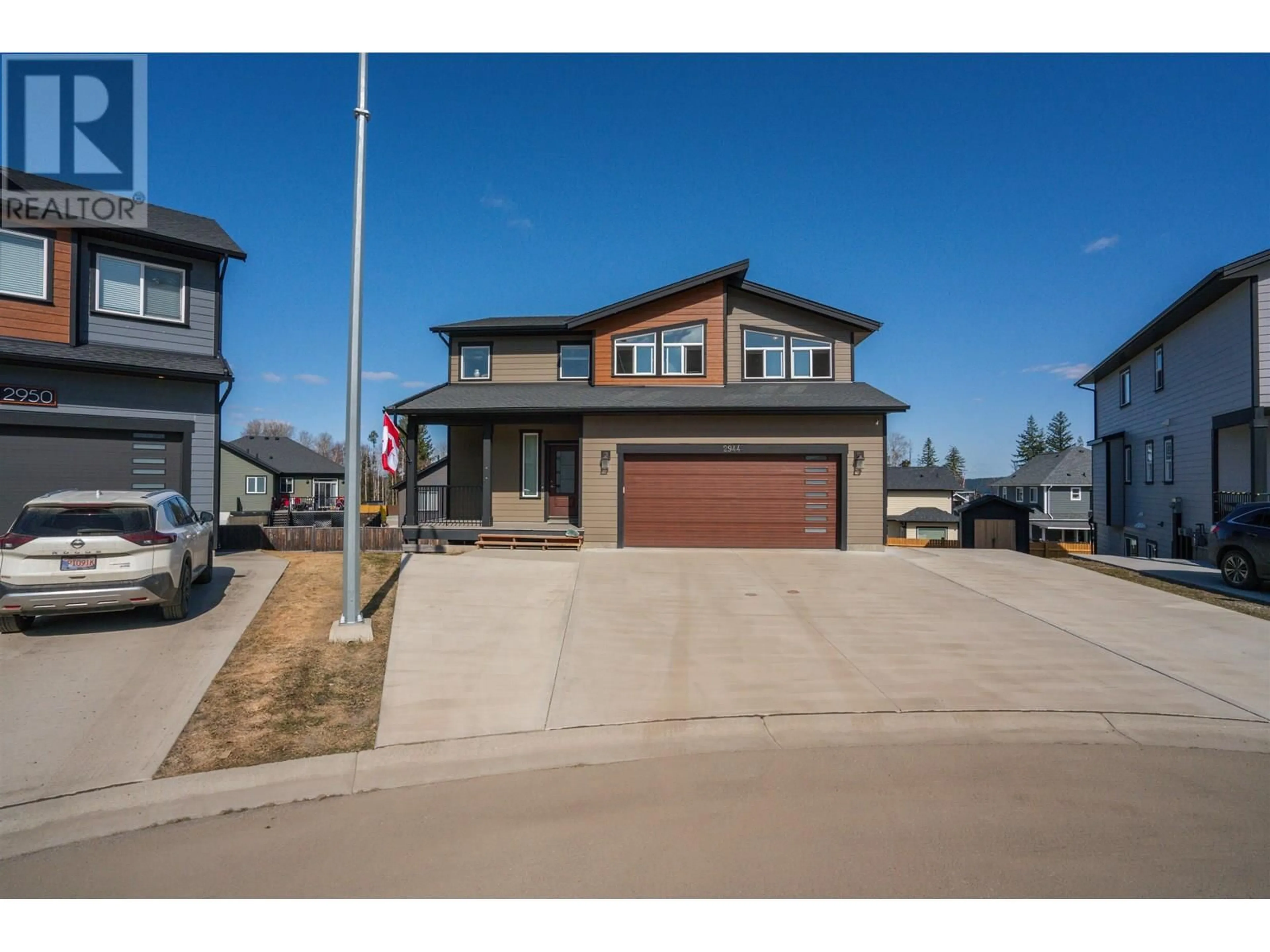 Home with brick exterior material, street for 2944 ELLINGTON COURT, Prince George British Columbia V2N0G3