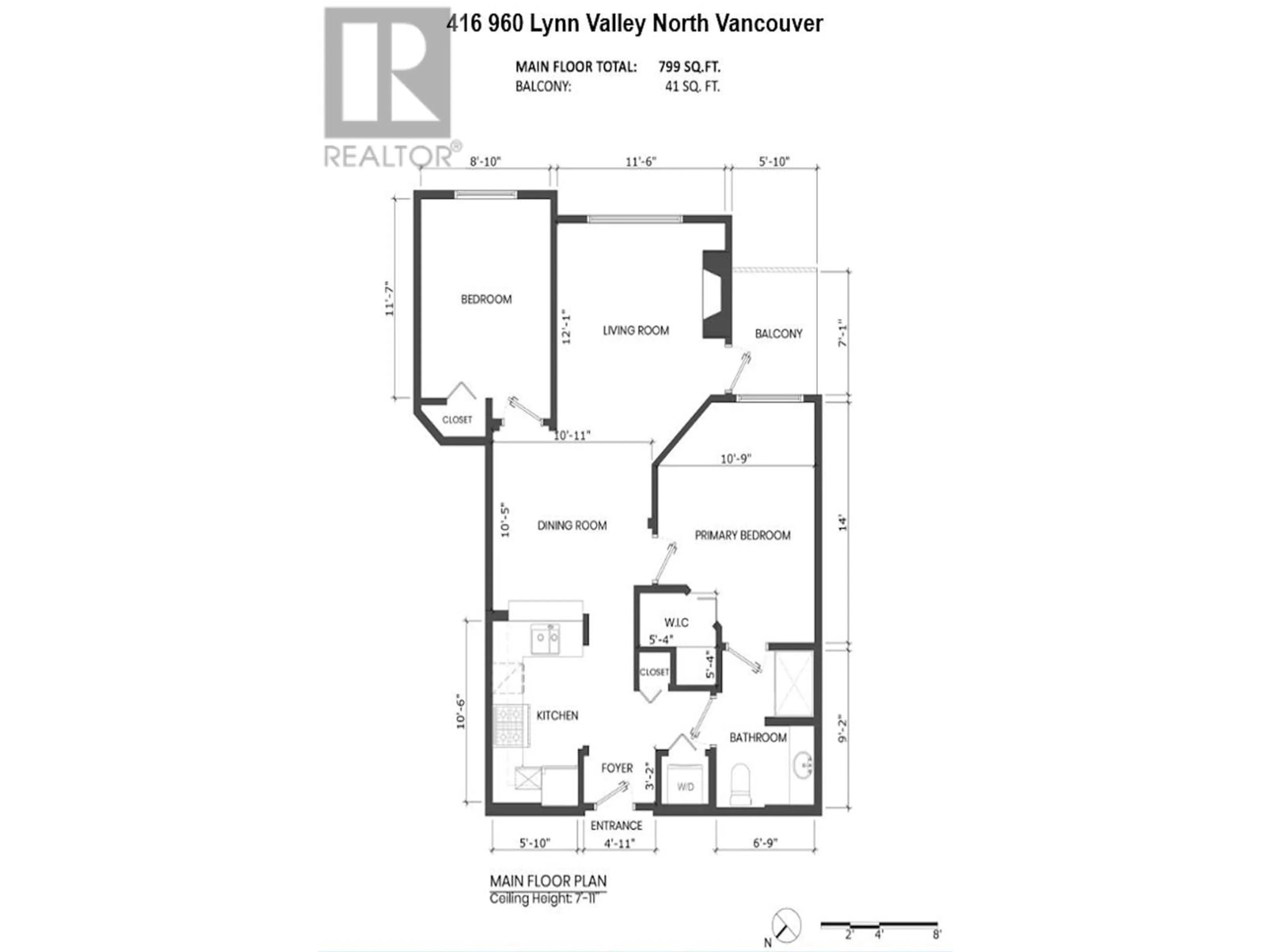 Floor plan for 416 - 960 LYNN VALLEY ROAD, North Vancouver British Columbia V7J3V6