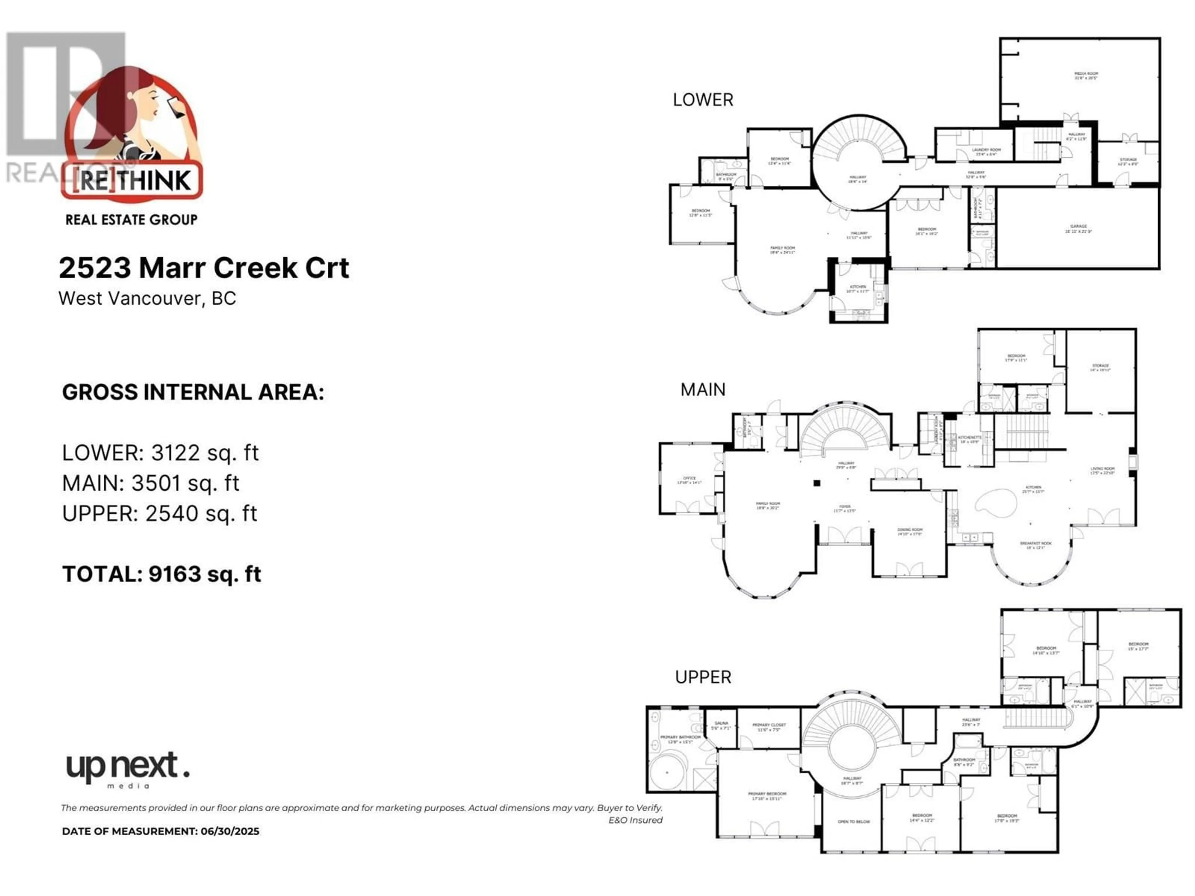 Floor plan for 2523 MARR CREEK COURT, West Vancouver British Columbia V7S0A3