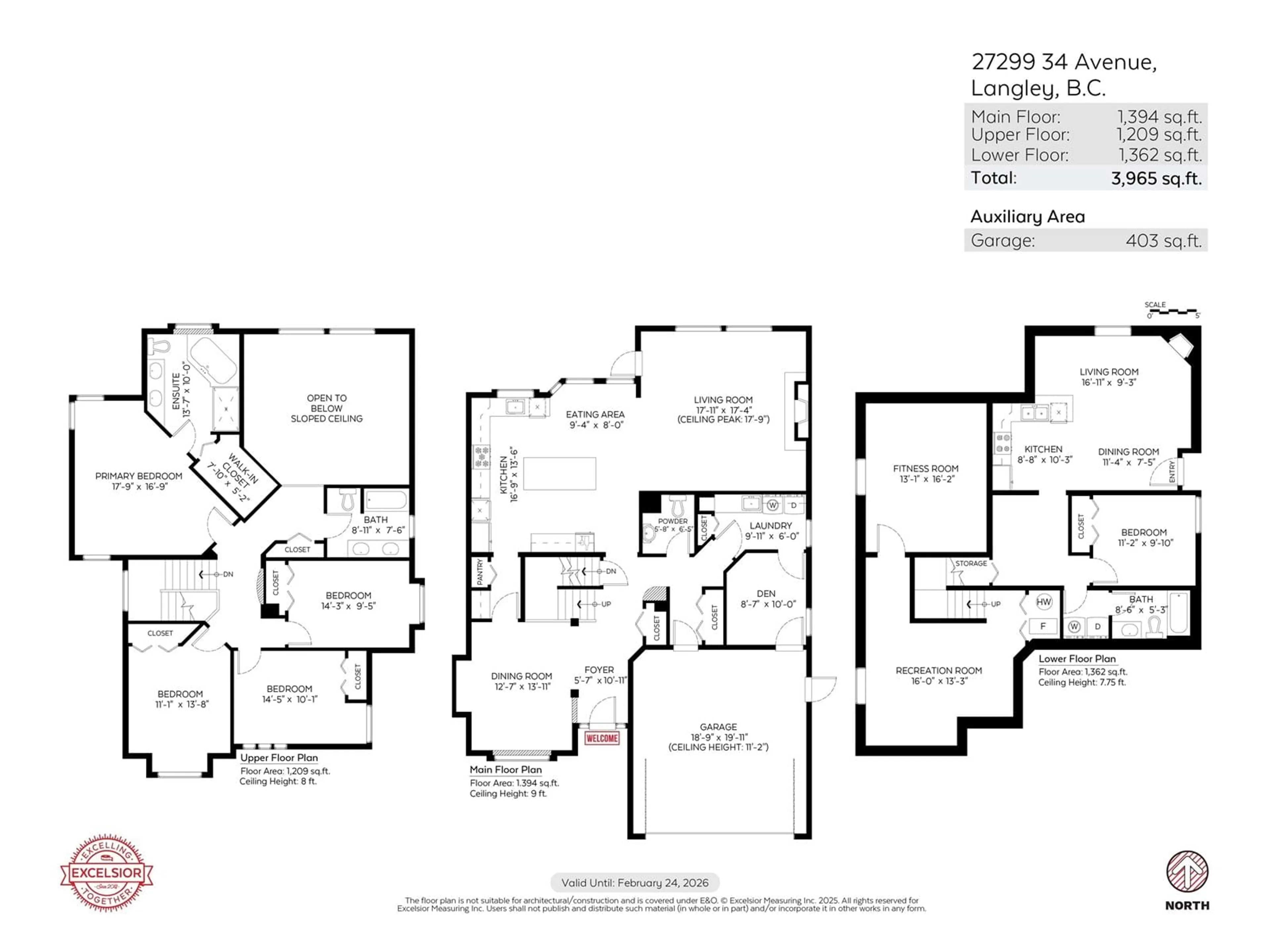Floor plan for 27299 34, Langley British Columbia V4W4A6