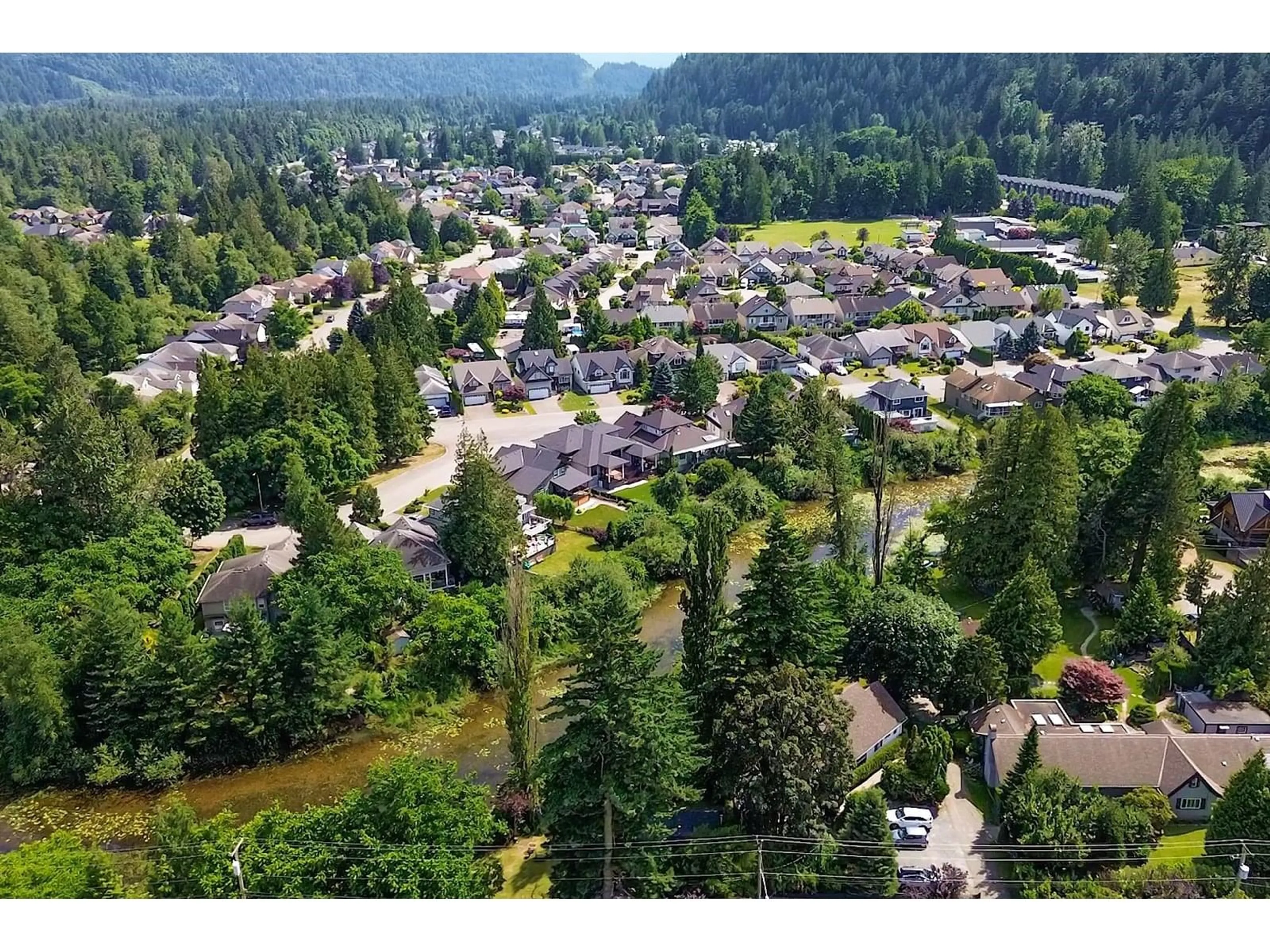 A pic from outside/outdoor area/front of a property/back of a property/a pic from drone, unknown for 248 MIAMI RIVER DRIVE, Harrison Hot Springs British Columbia V0M1K0