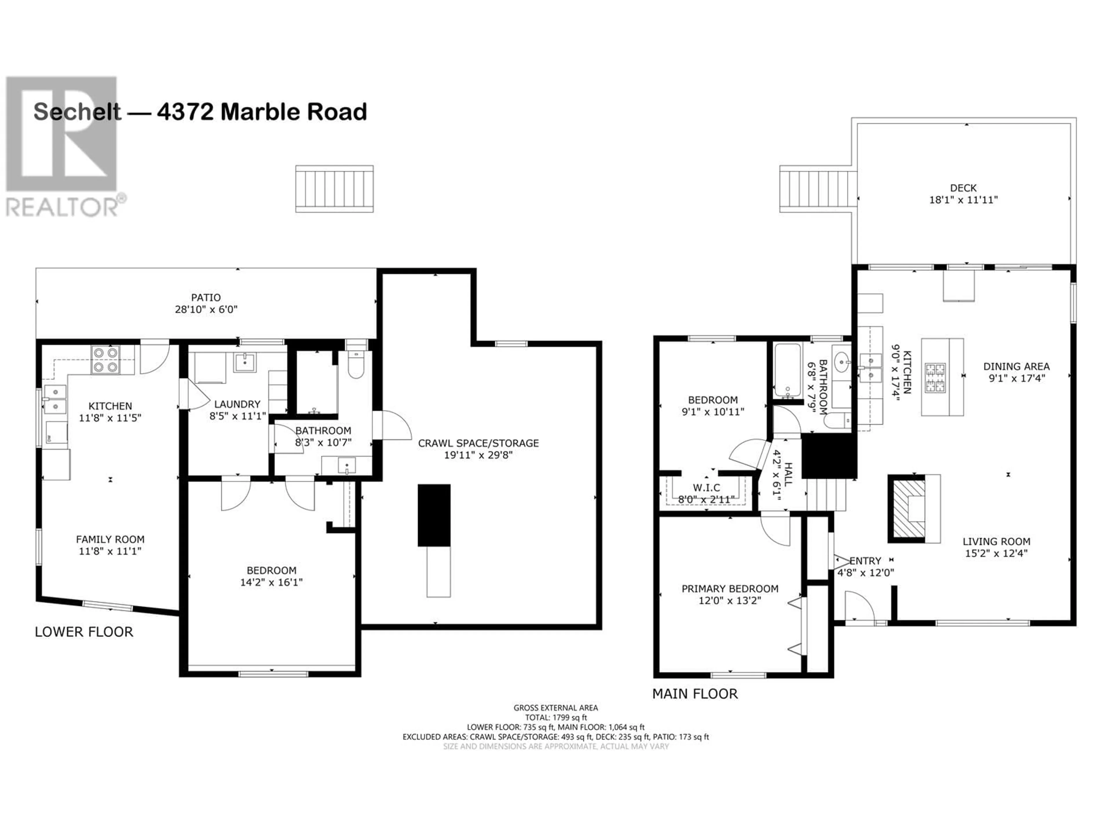 Floor plan for 4372 MARBLE ROAD, Sechelt British Columbia V7Z0B1