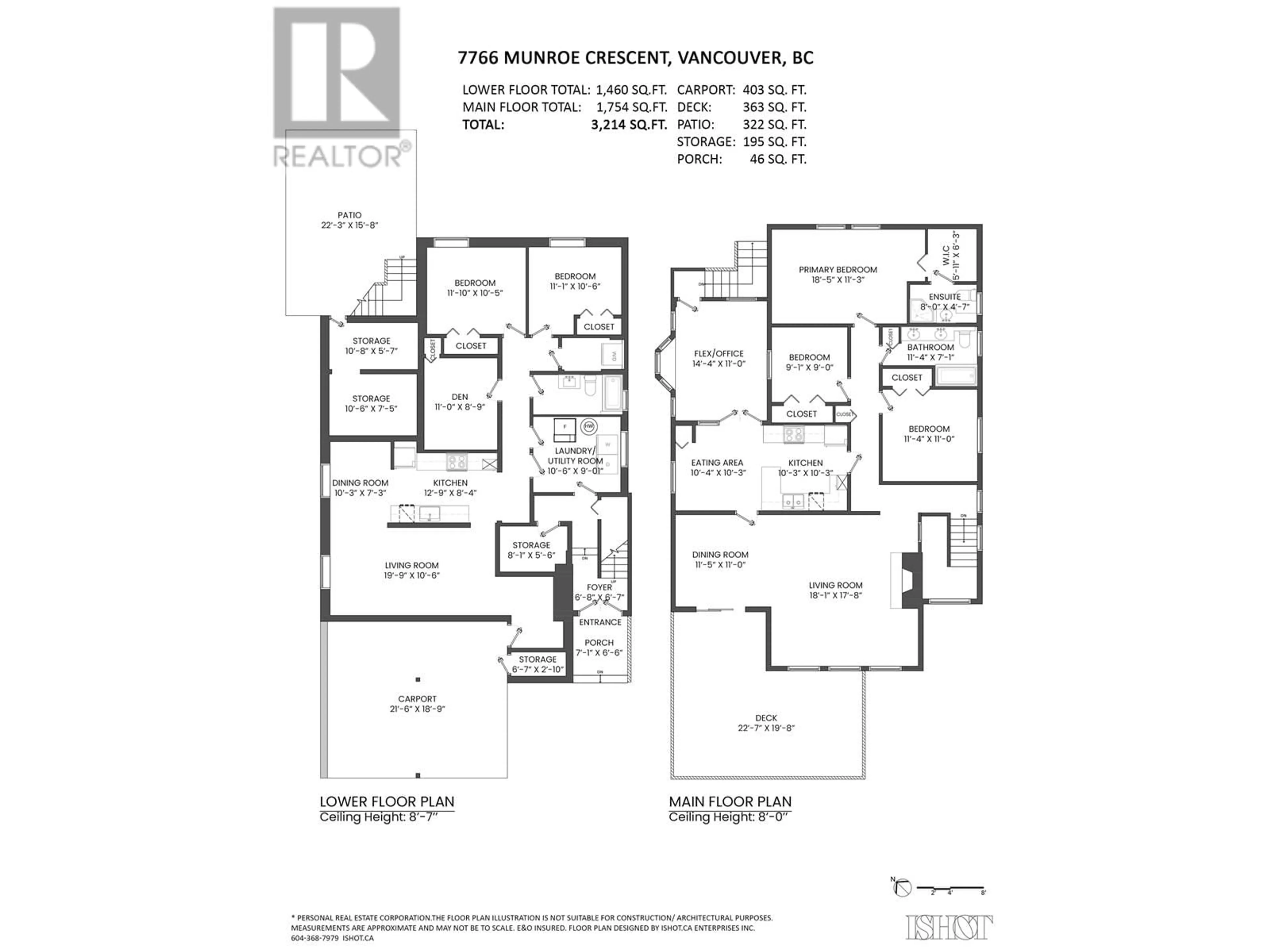 Floor plan for 7766 MUNROE CRESCENT, Vancouver British Columbia V5S3J9