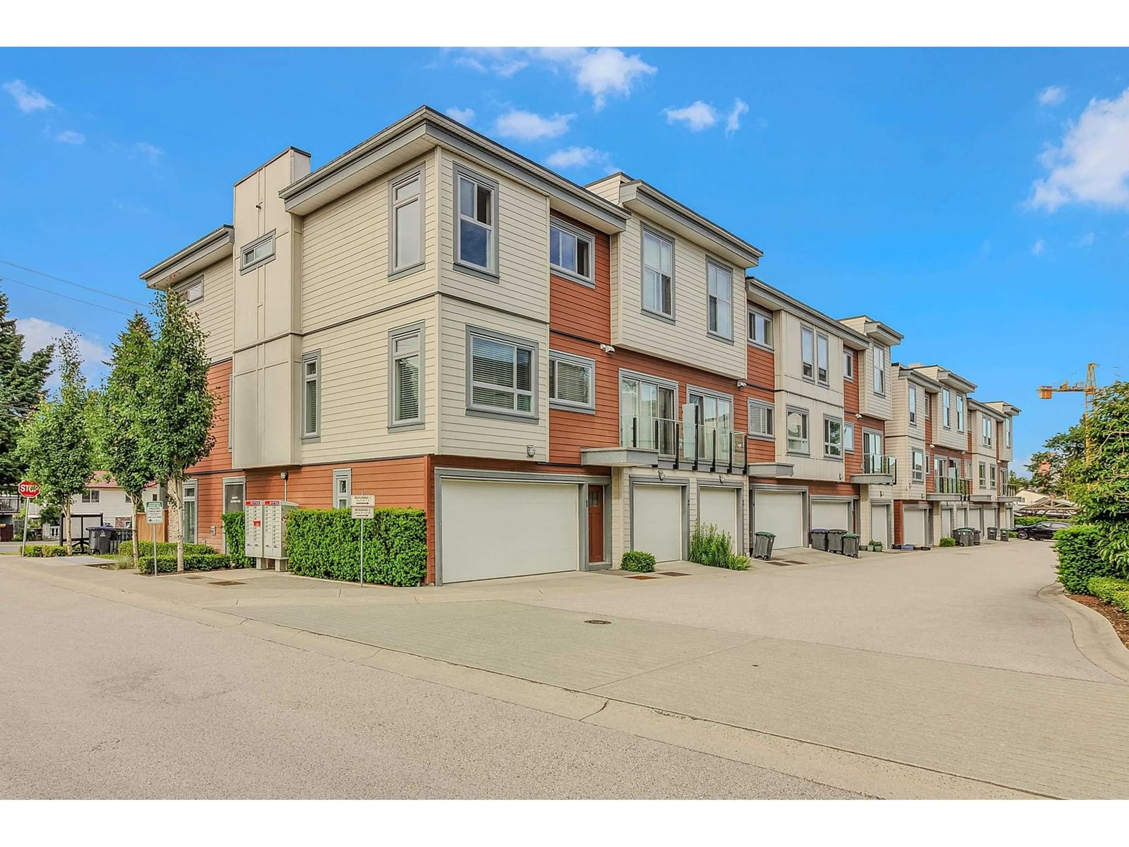 A pic from outside/outdoor area/front of a property/back of a property/a pic from drone, street for 1 - 13328 96, Surrey British Columbia V3V1Y4