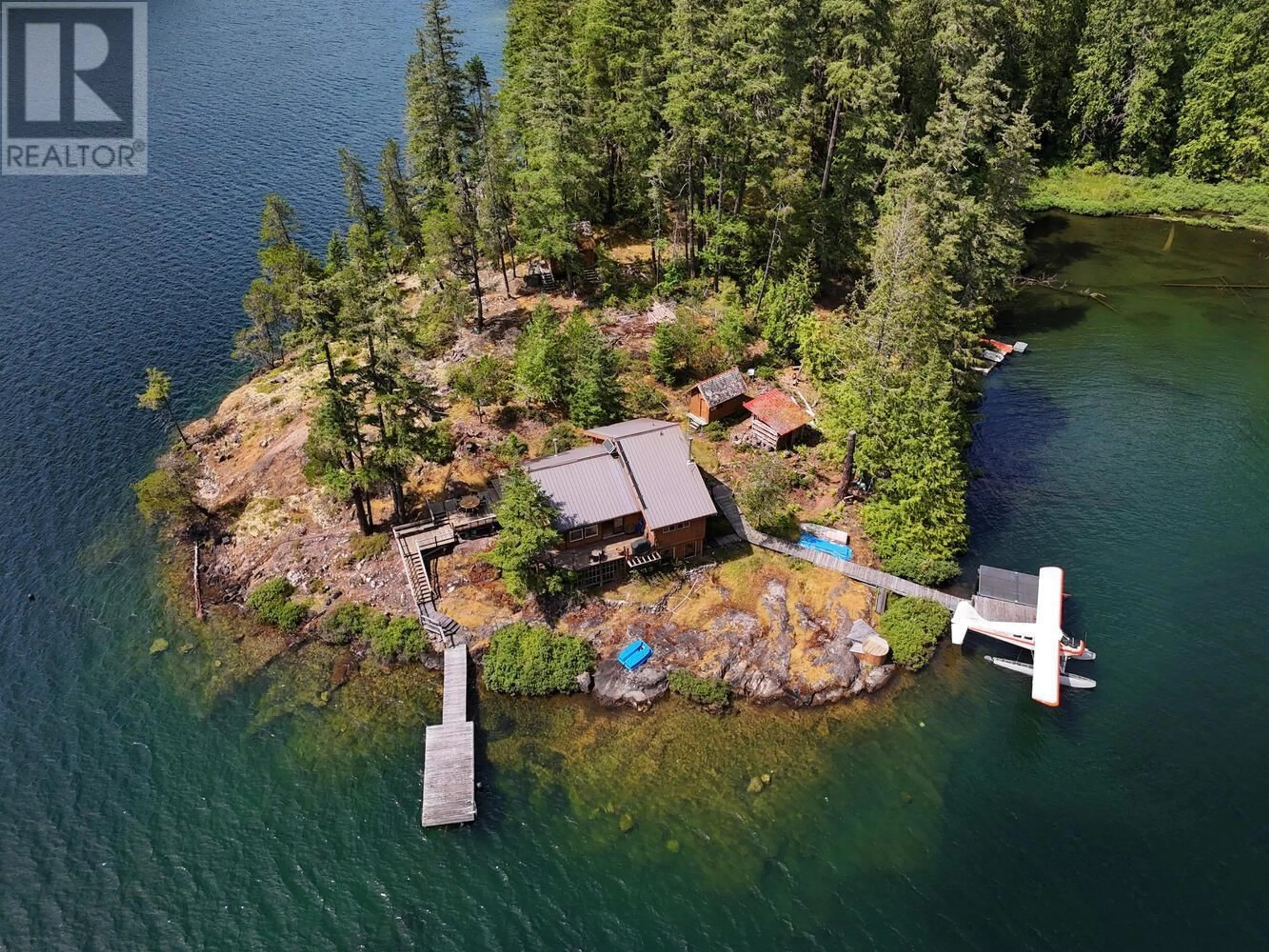 A pic from outside/outdoor area/front of a property/back of a property/a pic from drone, water/lake/river/ocean view for DL 6692 WEST, Nelson Island British Columbia V0V0V0