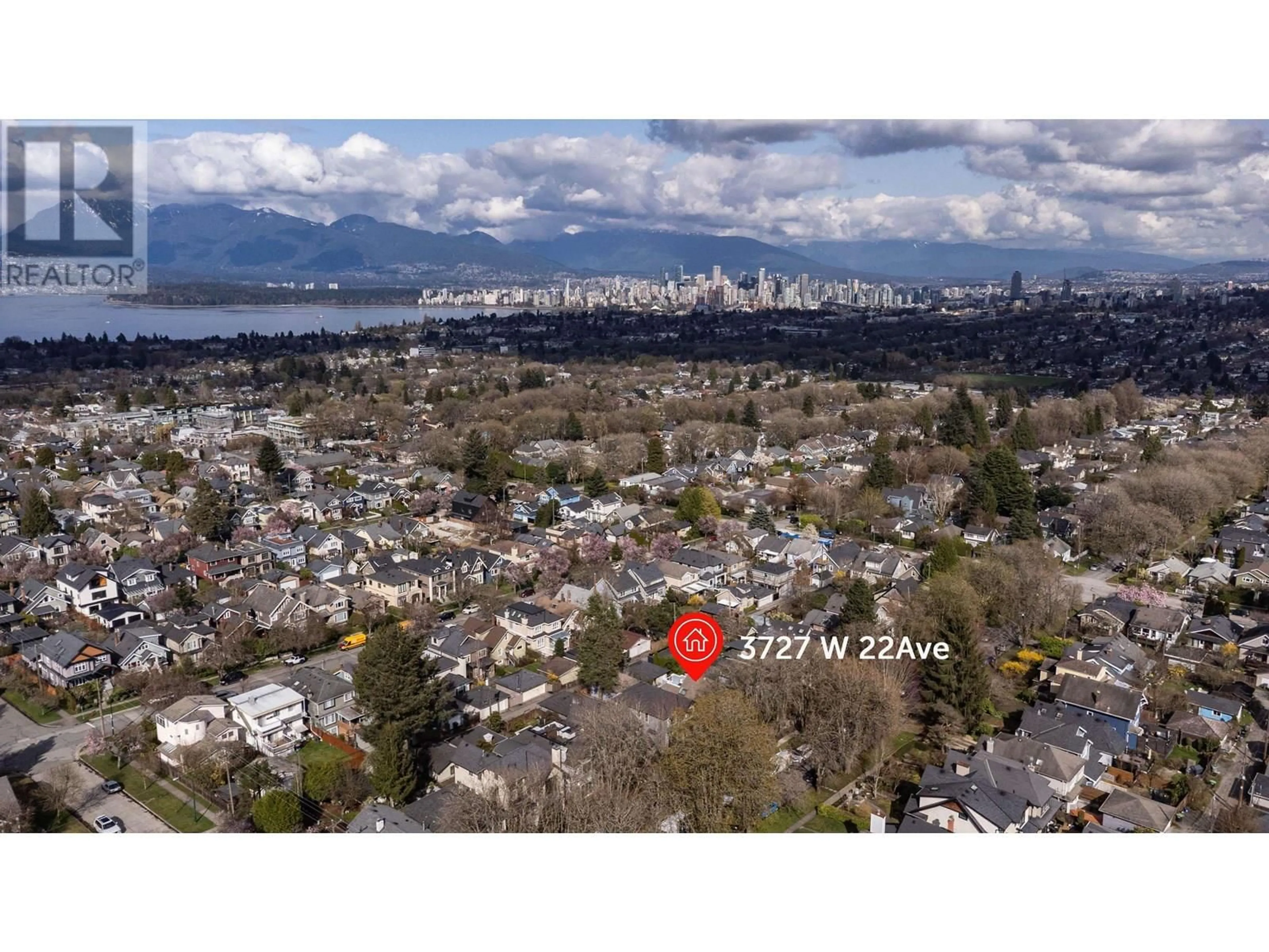 A pic from outside/outdoor area/front of a property/back of a property/a pic from drone, mountain view for 3727 22ND AVENUE, Vancouver British Columbia V6S1J5