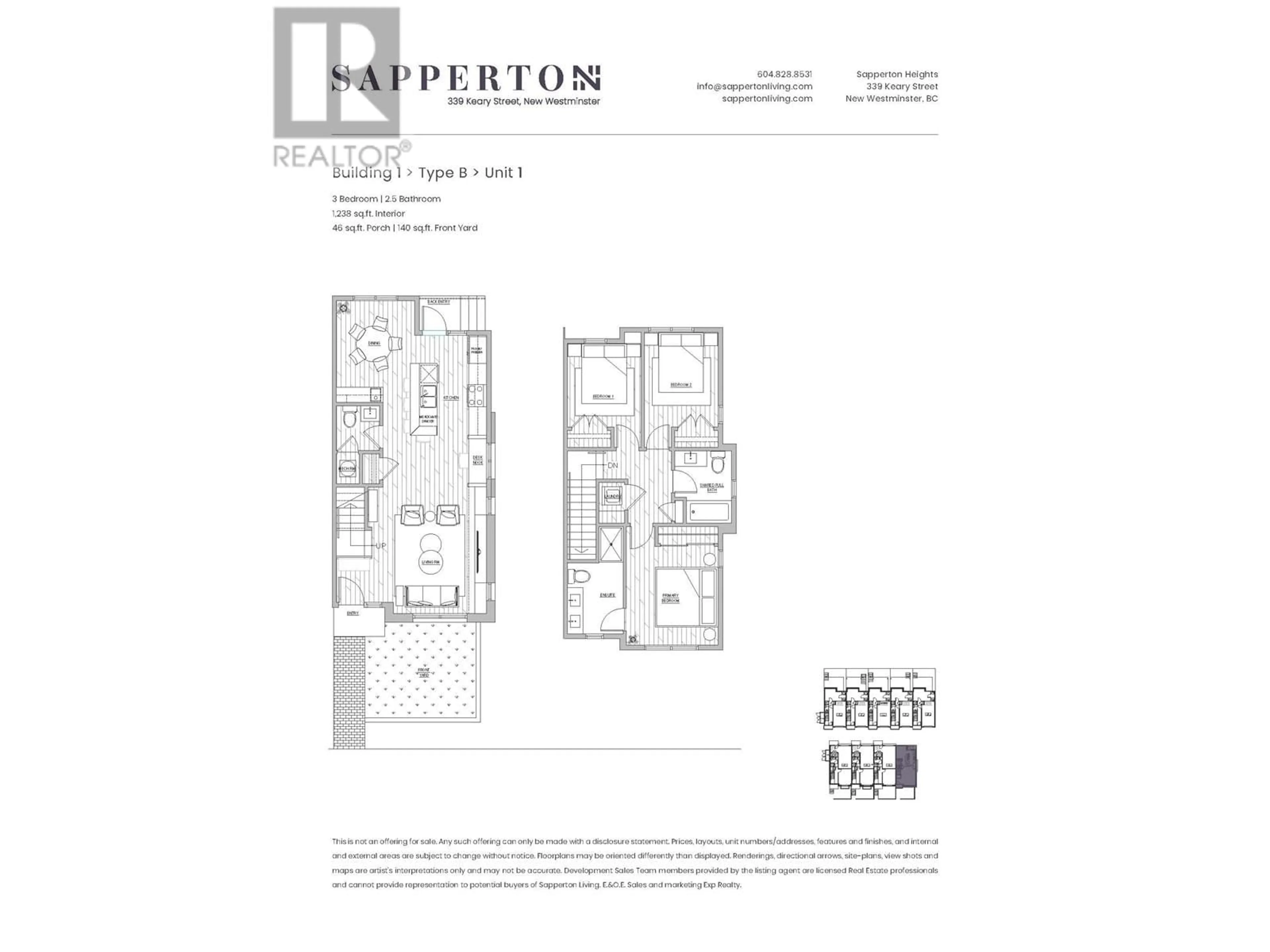 Floor plan for 1 - 339 KEARY STREET, New Westminster British Columbia V3L3L2
