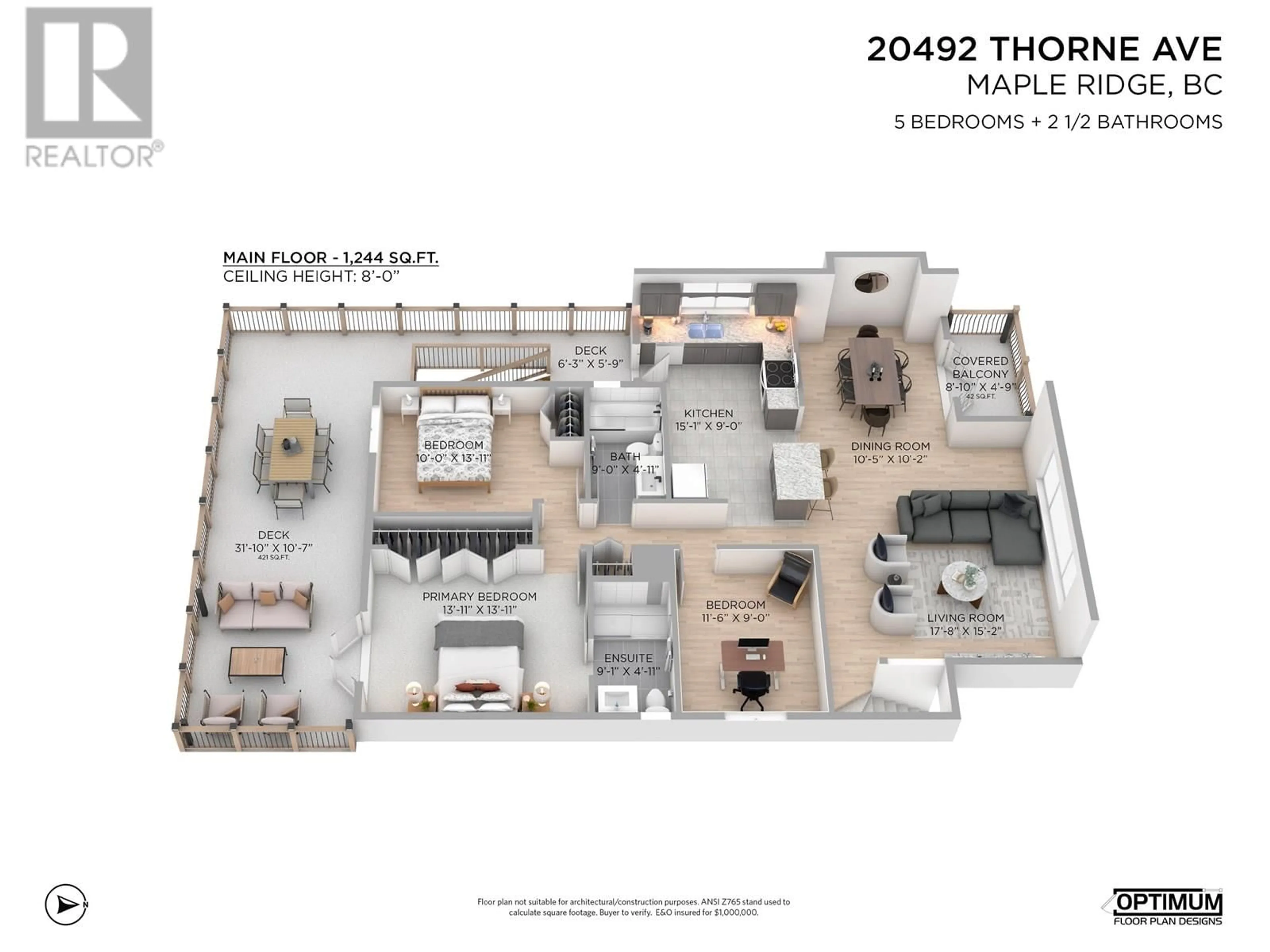 Floor plan for 20492 THORNE AVENUE, Maple Ridge British Columbia V2X8T8