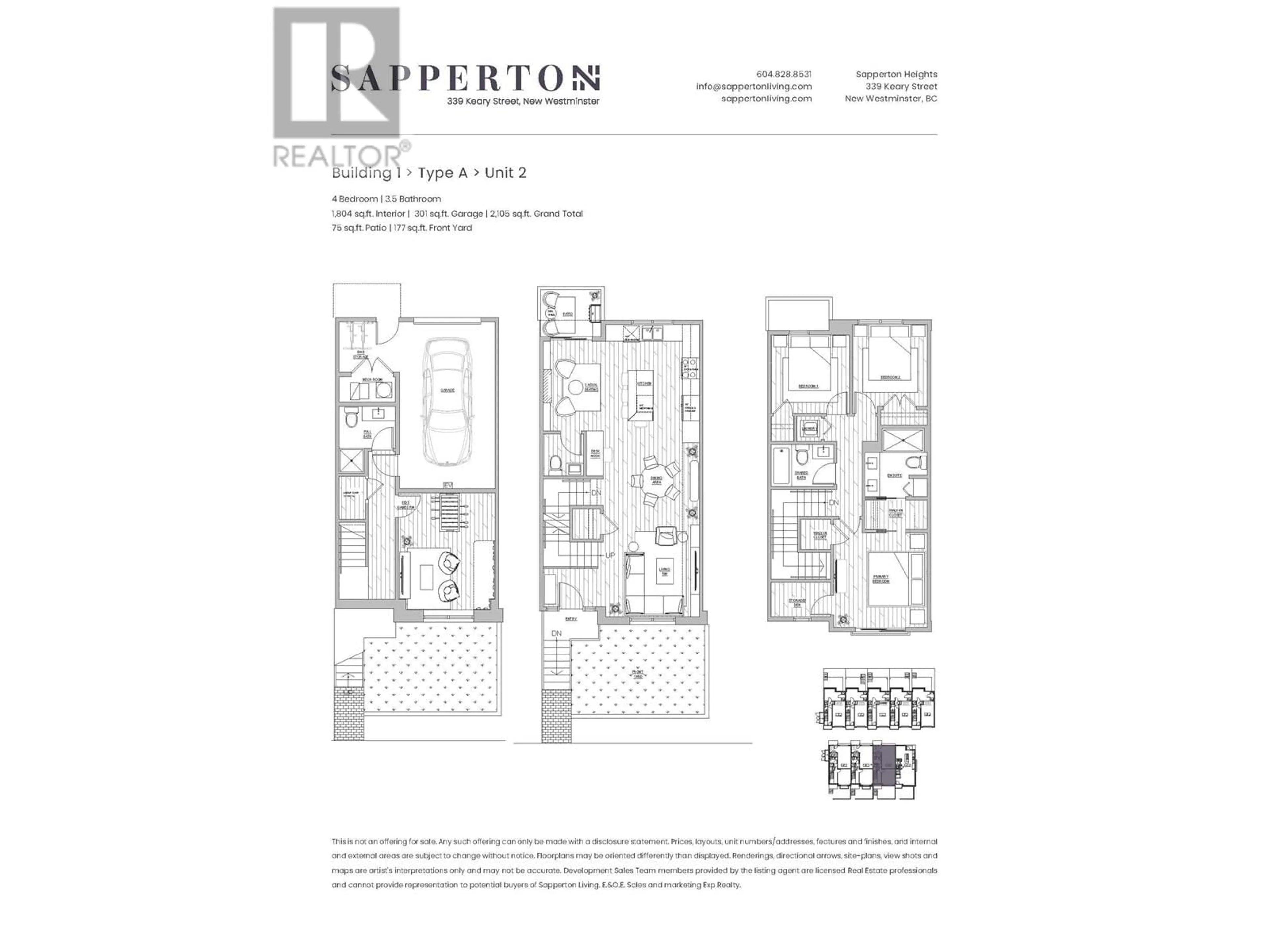 Floor plan for 2 - 339 KEARY STREET, New Westminster British Columbia V3L3L2