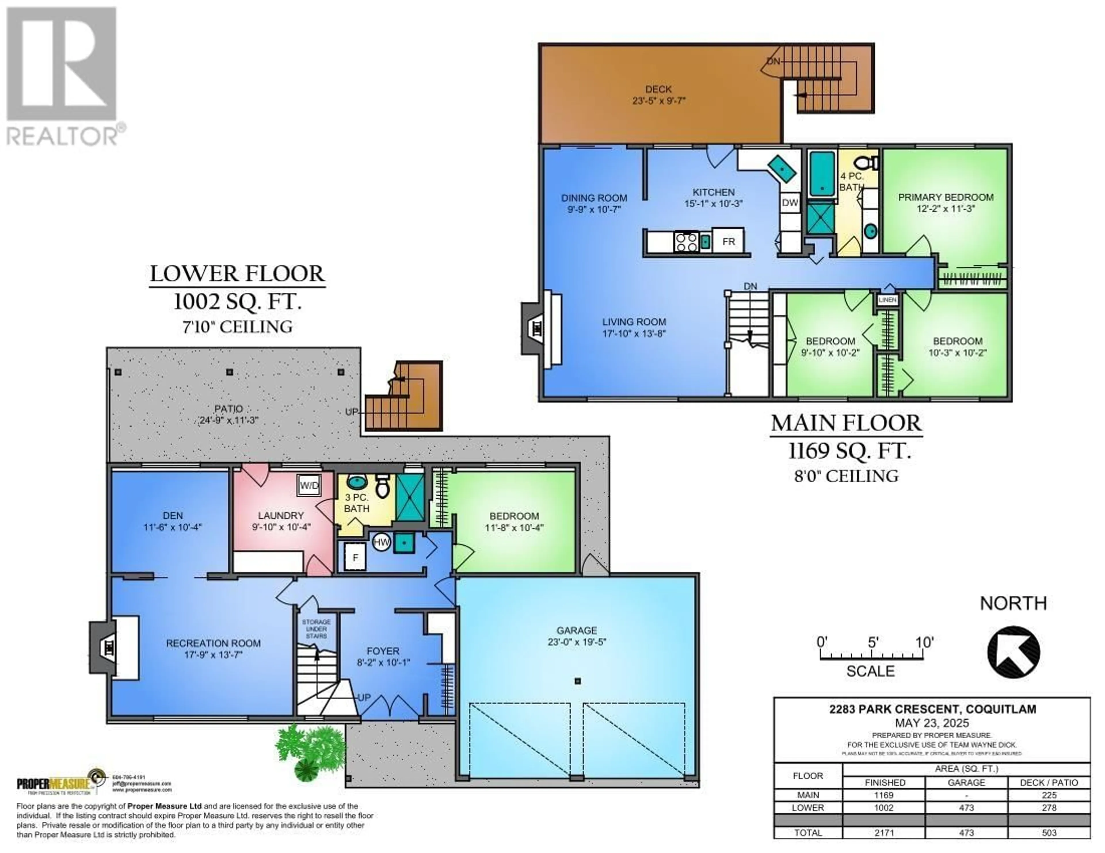 Floor plan for 2283 PARK CRESCENT, Coquitlam British Columbia V3J6T3