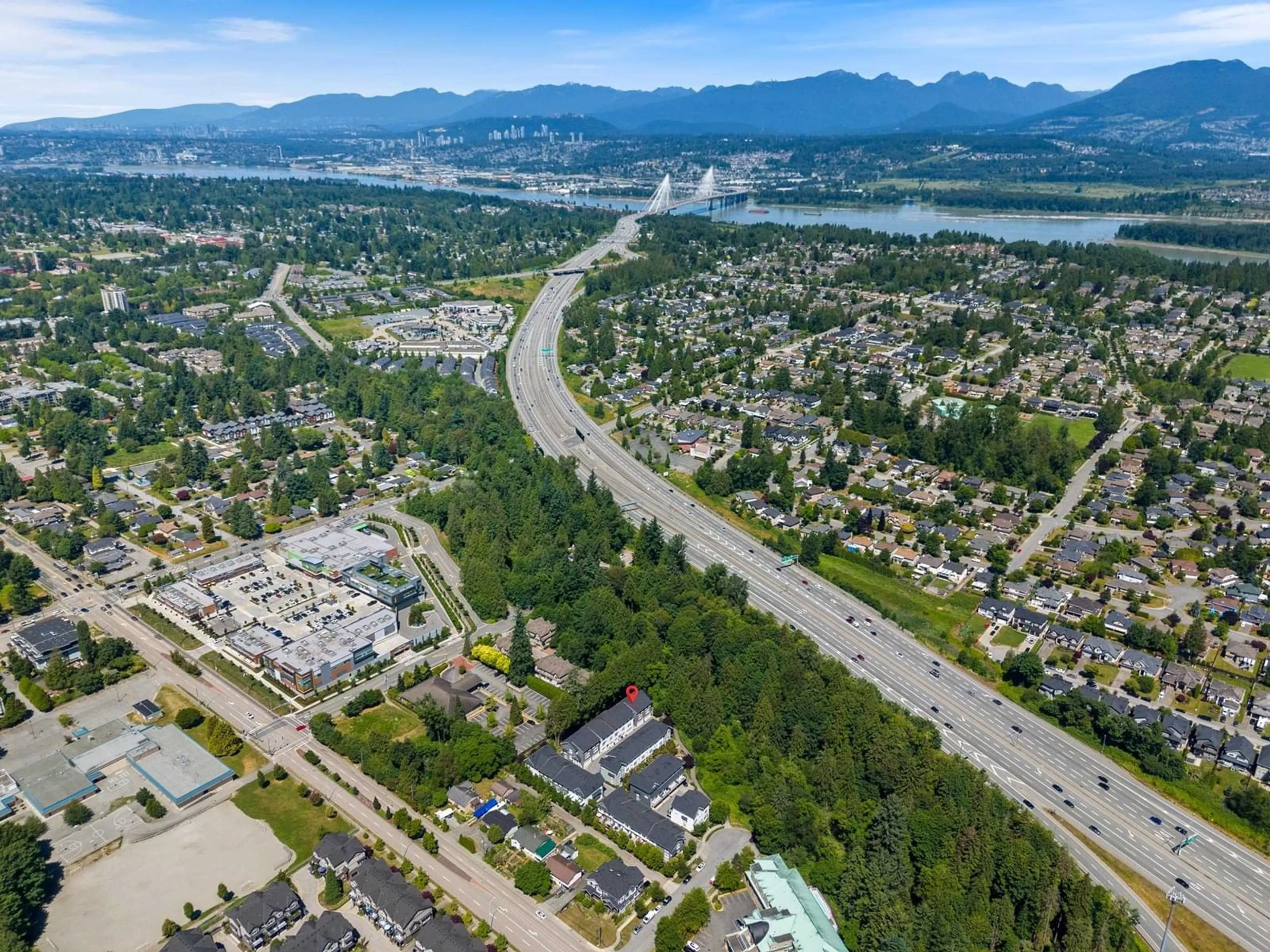 A pic from outside/outdoor area/front of a property/back of a property/a pic from drone, mountain view for 15 - 10433 158, Surrey British Columbia V4N6S3
