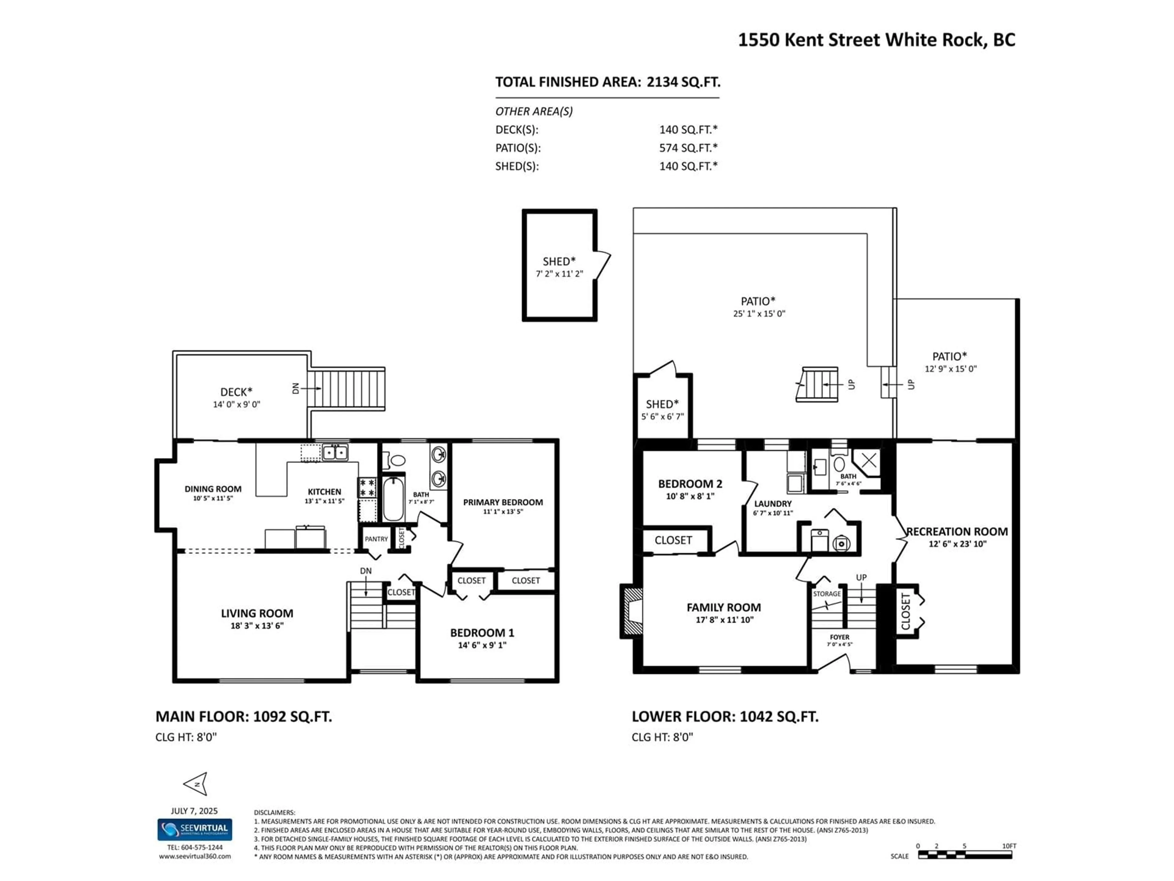 Floor plan for 1550 KENT, White Rock British Columbia V4B4V2