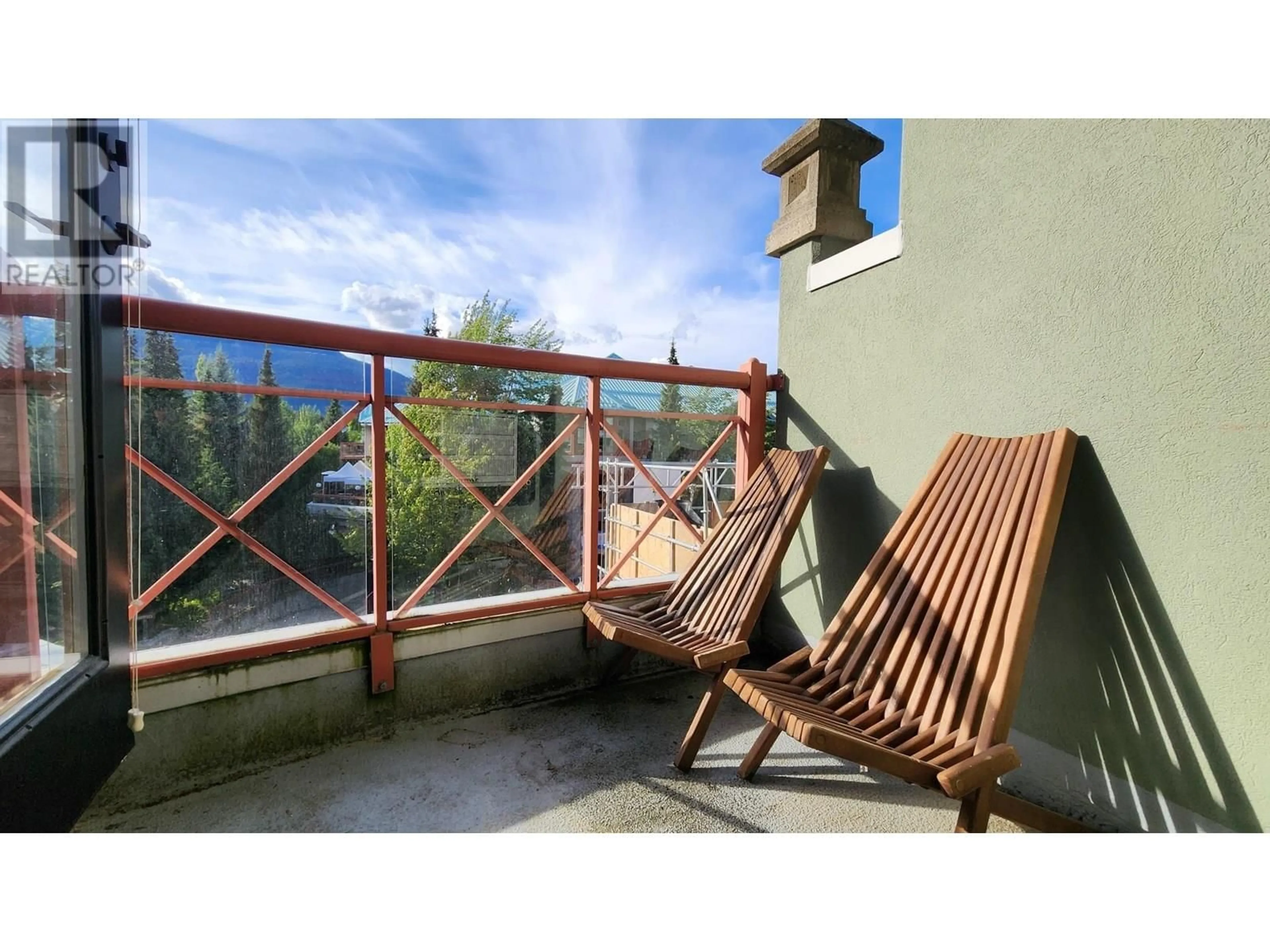 Balcony in the apartment, mountain view for 315 - 4369 MAIN STREET, Whistler British Columbia V8E1B7