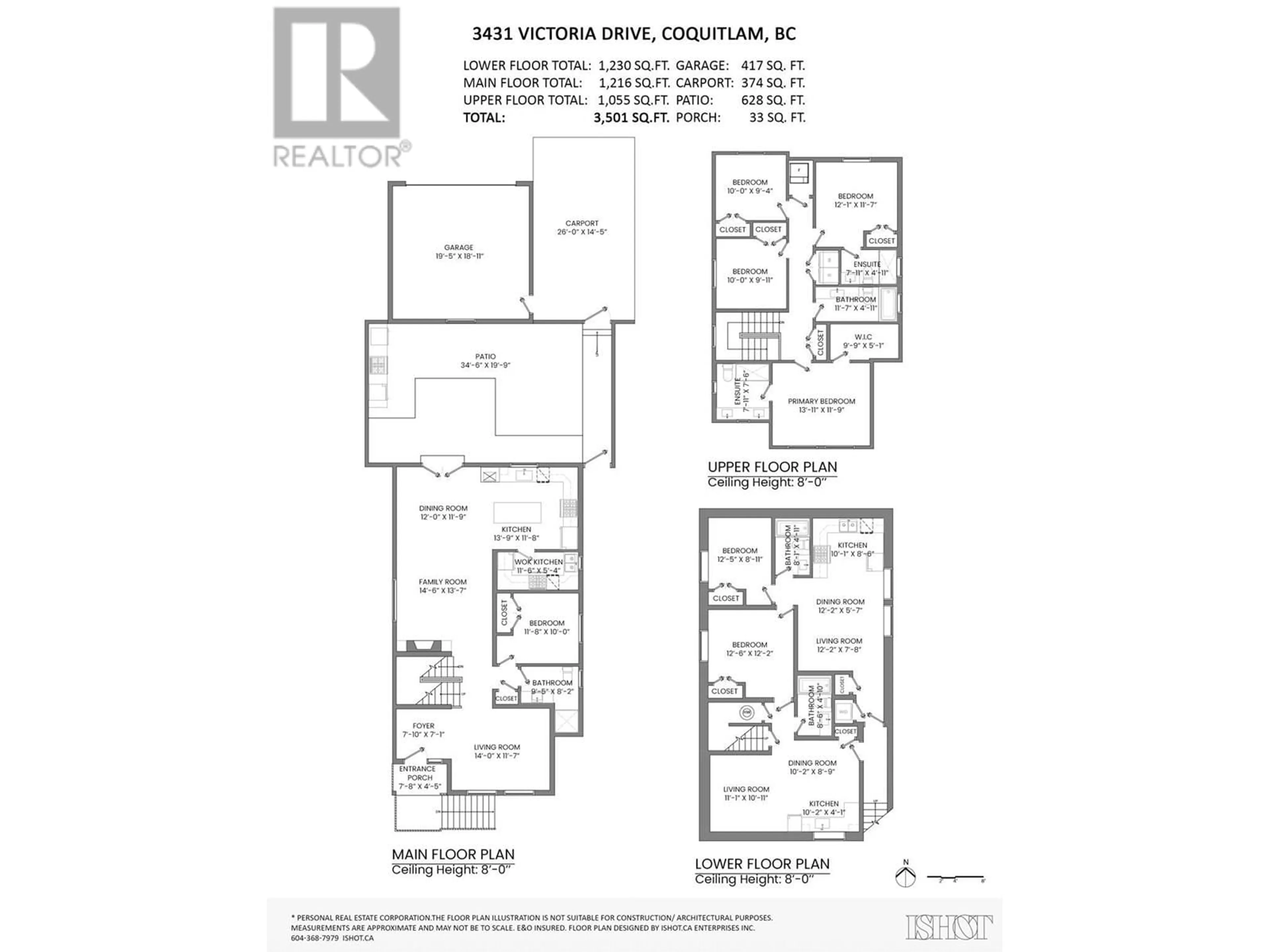 Floor plan for 3431 VICTORIA DRIVE, Coquitlam British Columbia V3B2V5