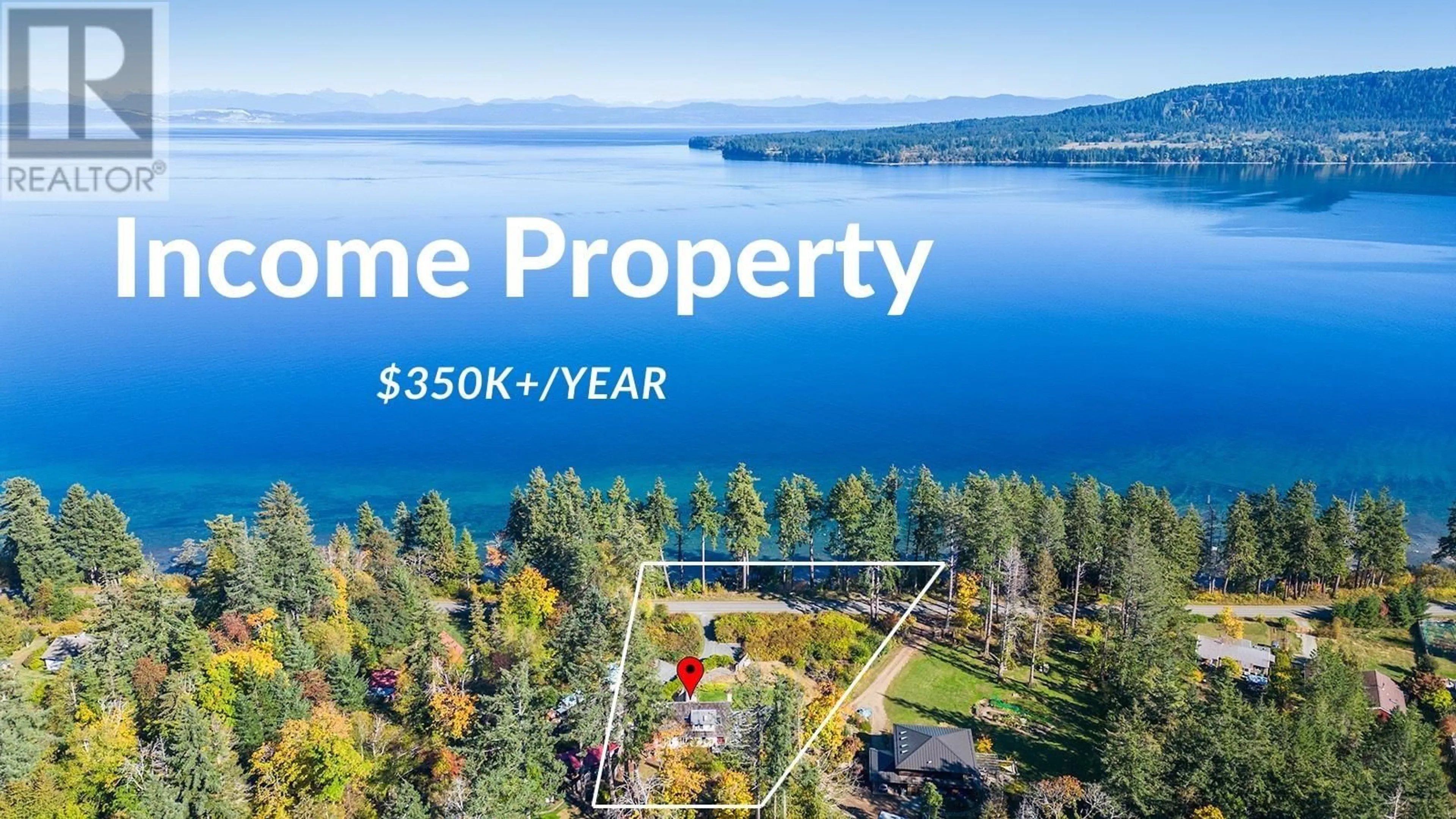 A pic from outside/outdoor area/front of a property/back of a property/a pic from drone, water/lake/river/ocean view for 1901 EAST ROAD, Other Islands British Columbia V0R1T0