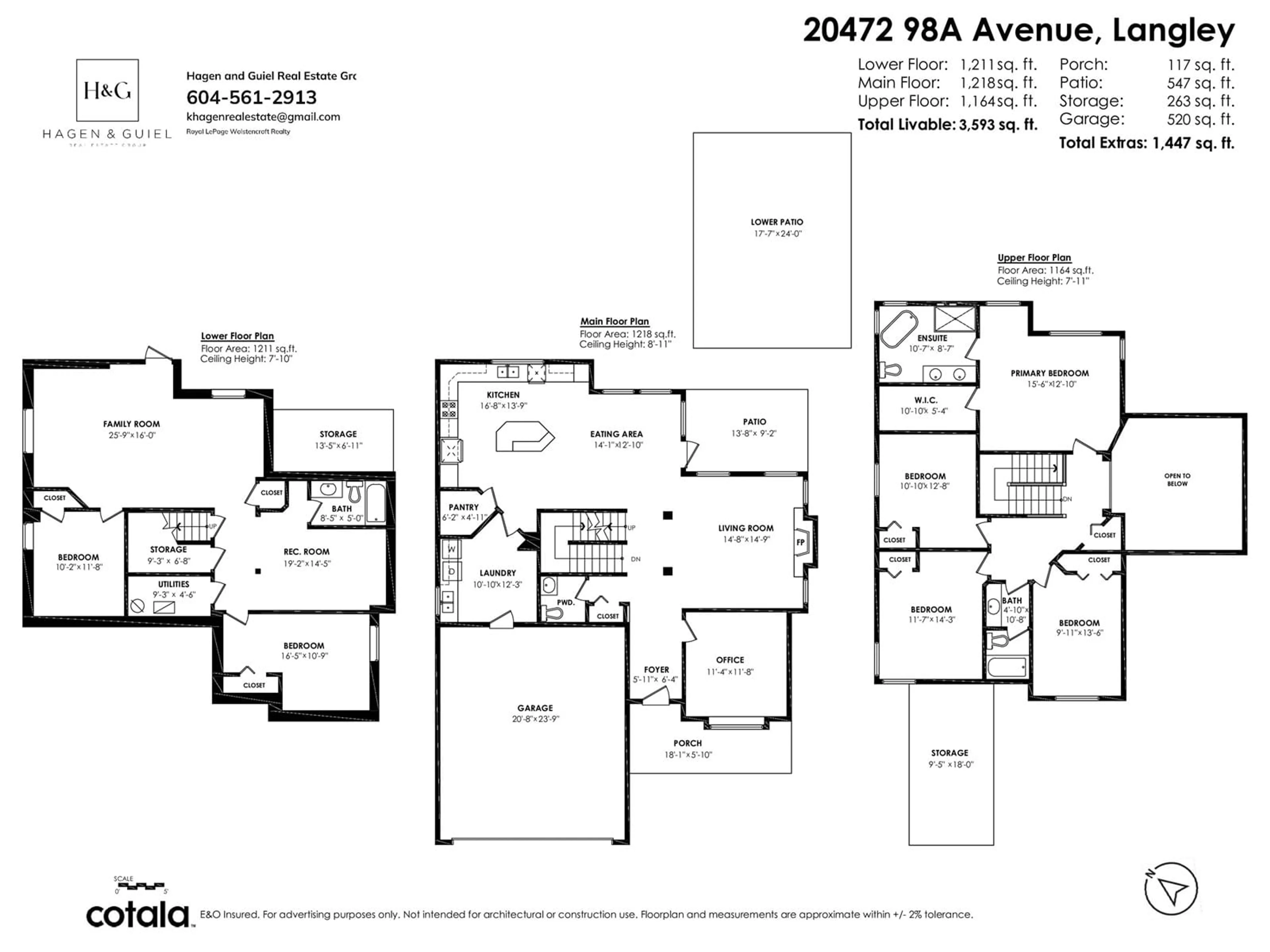 Floor plan for 20472 98A, Langley British Columbia V1M0A6