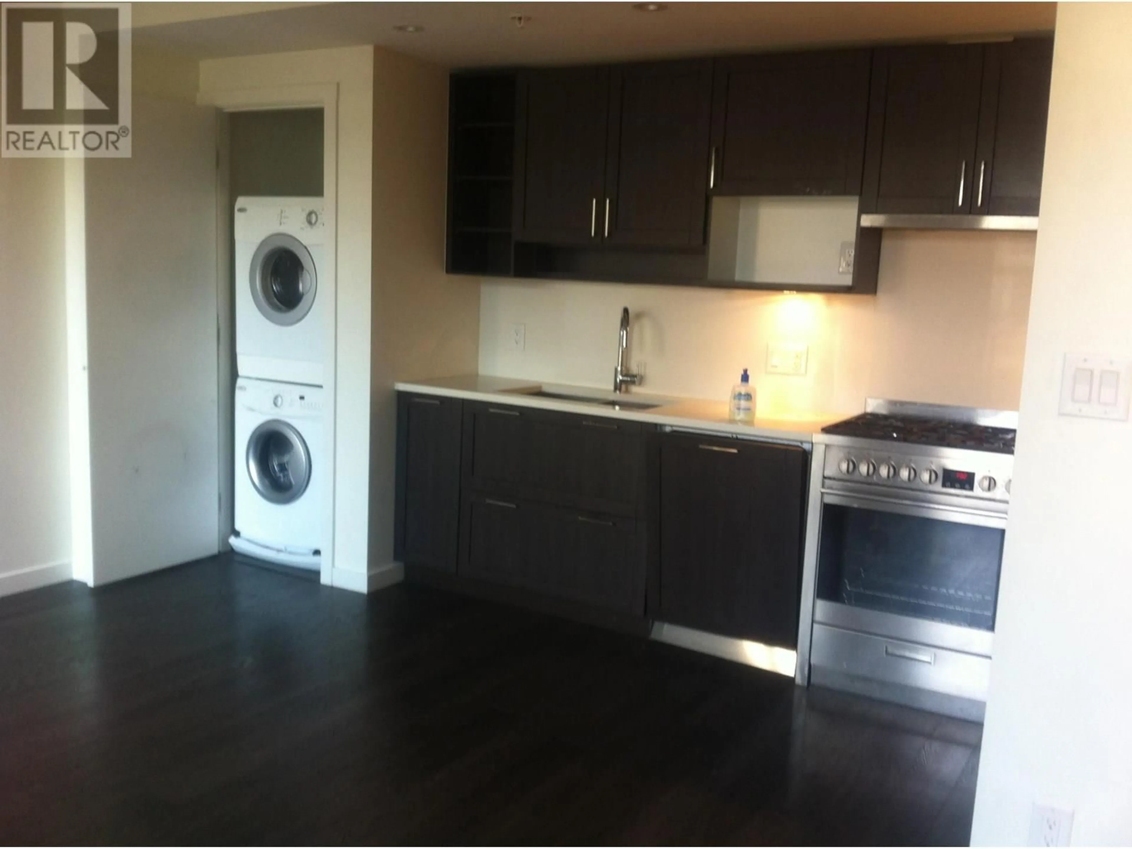 Standard kitchen, wood/laminate floor for 603 - 5665 BOUNDARY ROAD, Vancouver British Columbia V5R0E4