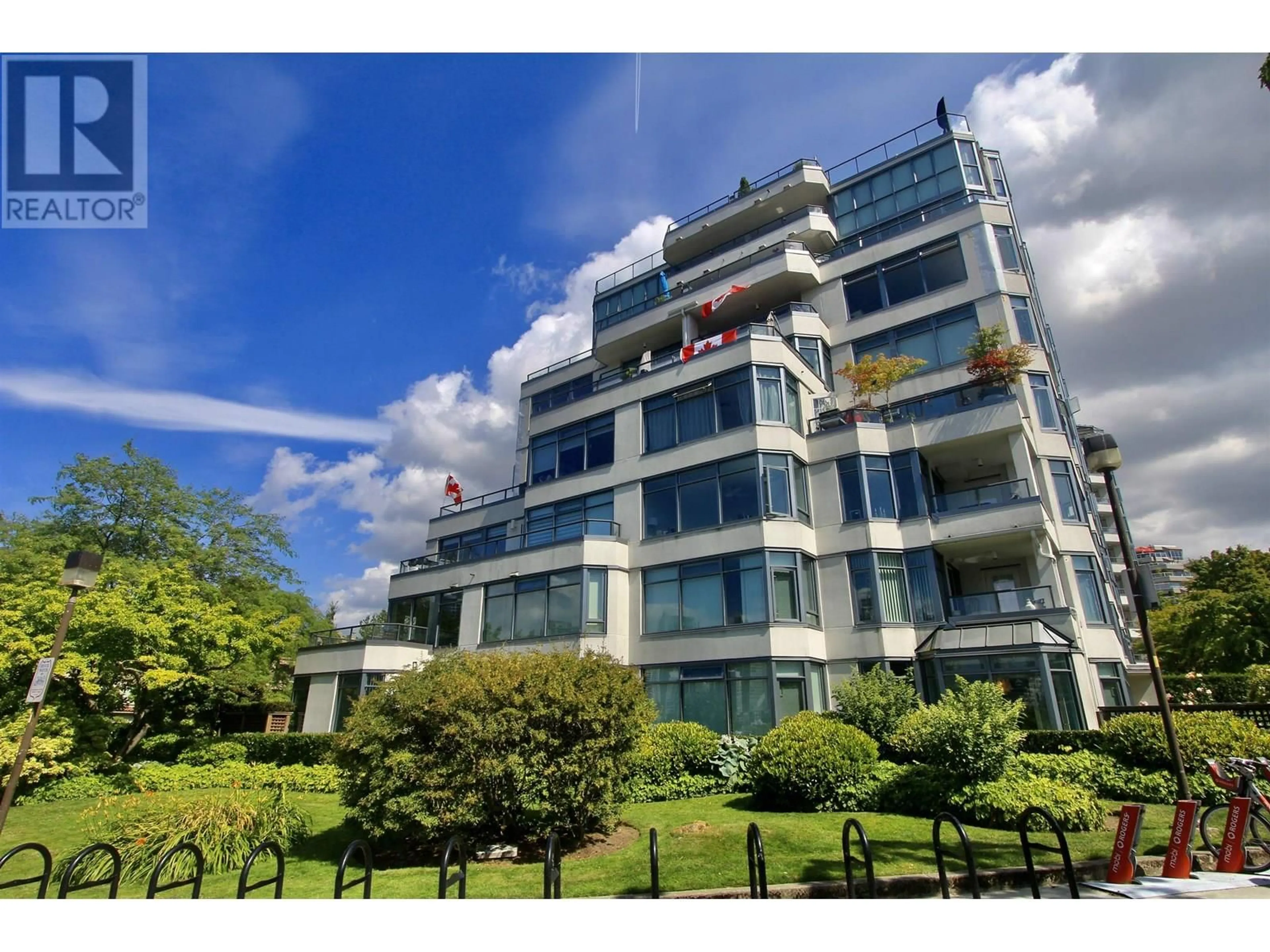A pic from outside/outdoor area/front of a property/back of a property/a pic from drone, building for 117 - 456 MOBERLY ROAD, Vancouver British Columbia V5Z4L7