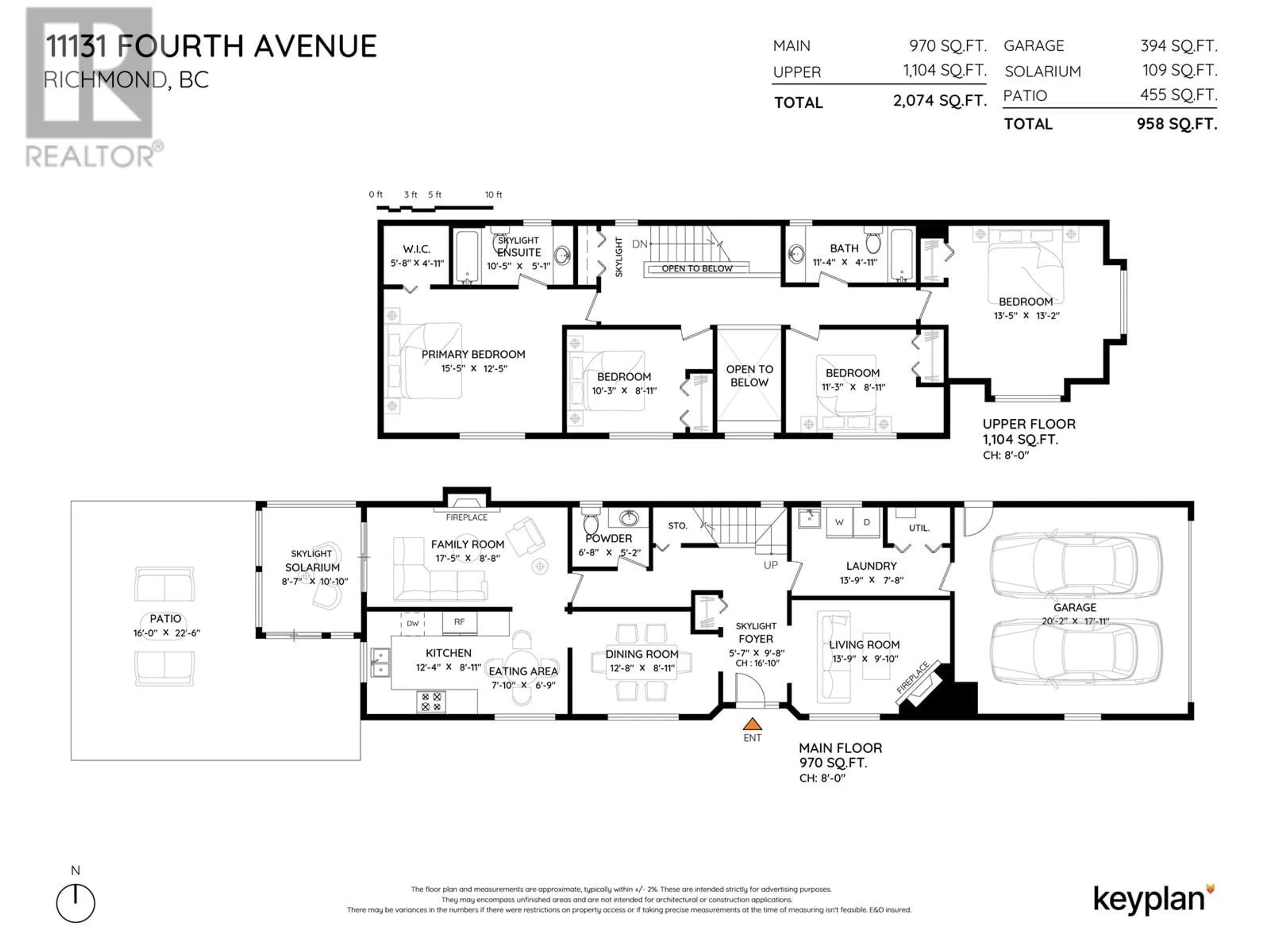 Floor plan for 11131 4TH AVENUE, Richmond British Columbia V7E3G6