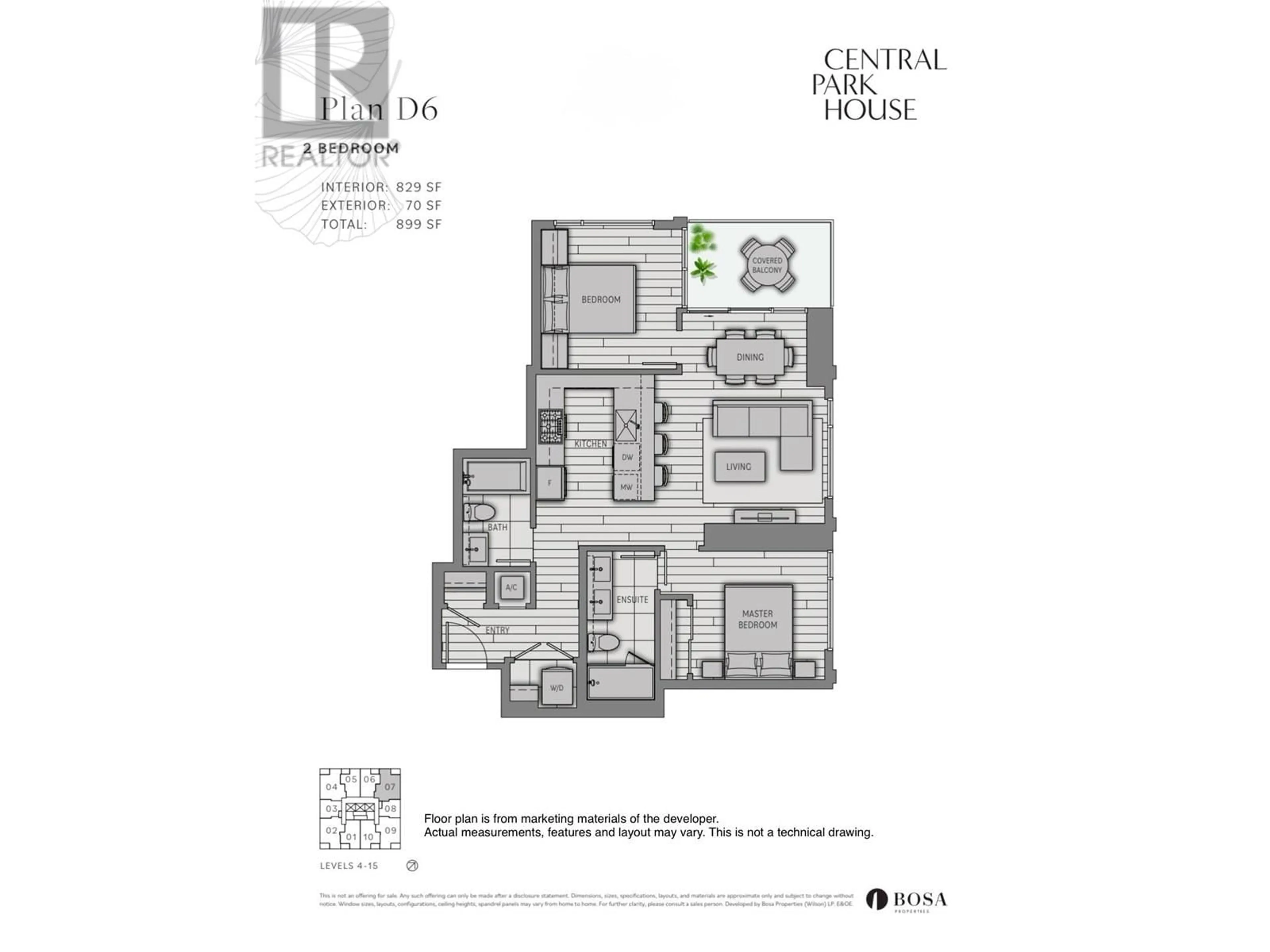 Floor plan for 607 - 5987 WILSON AVENUE, Burnaby British Columbia V5H0L7