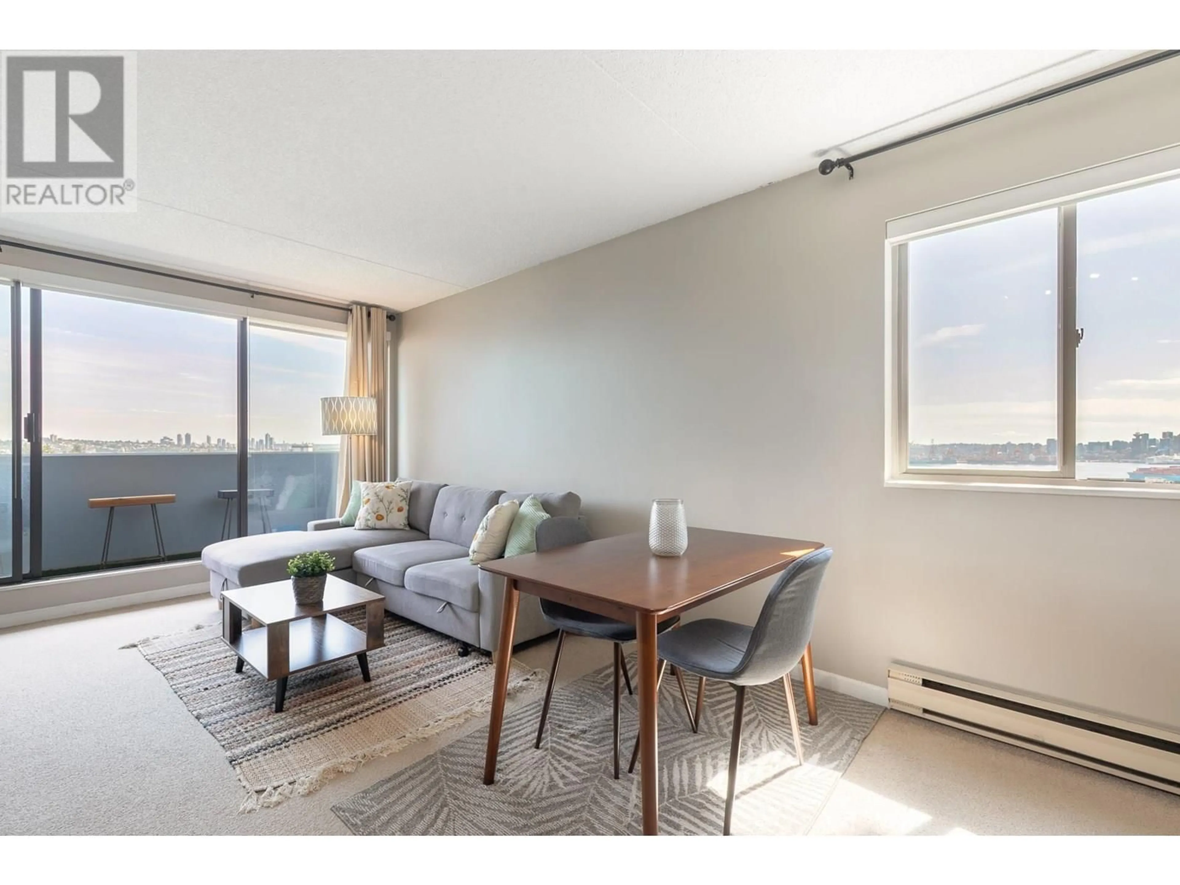 Living room with furniture, wood/laminate floor for 1103 - 110 4TH STREET, North Vancouver British Columbia V7M3H3