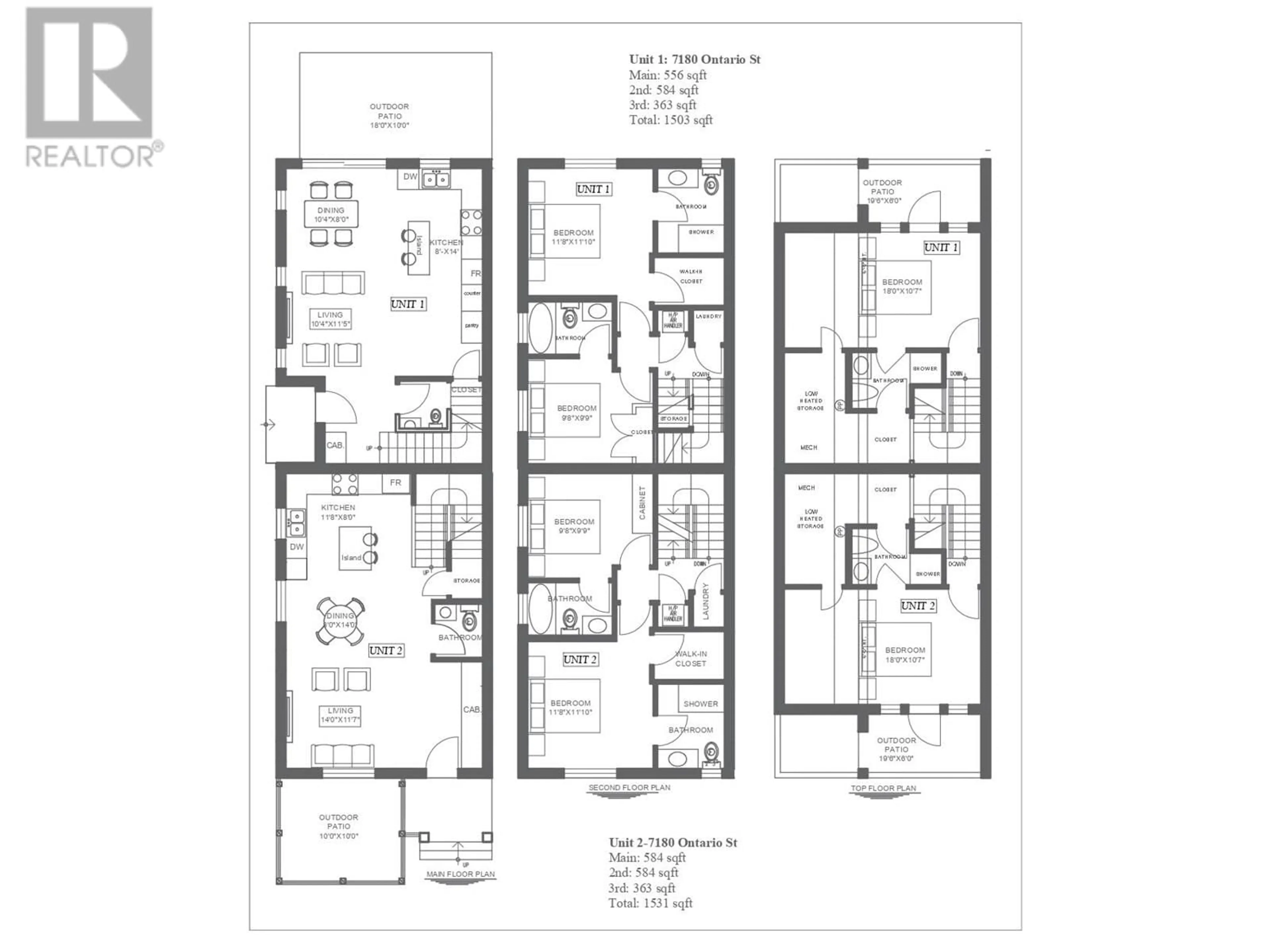 Floor plan for 2 - 7180 ONTARIO STREET, Vancouver British Columbia V5X3B6