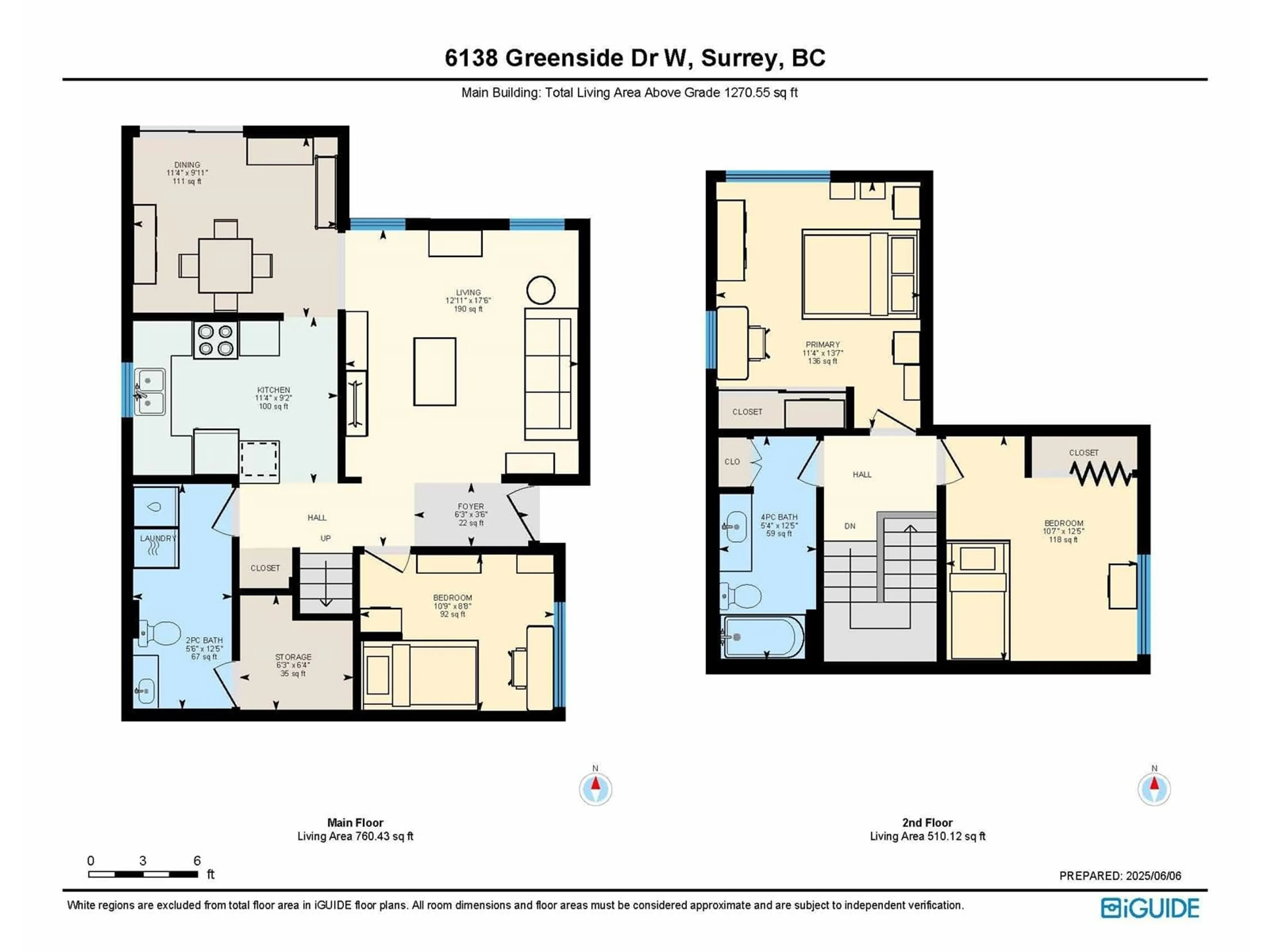 Floor plan for 6138 GREENSIDE WEST, Surrey British Columbia V3S5M8