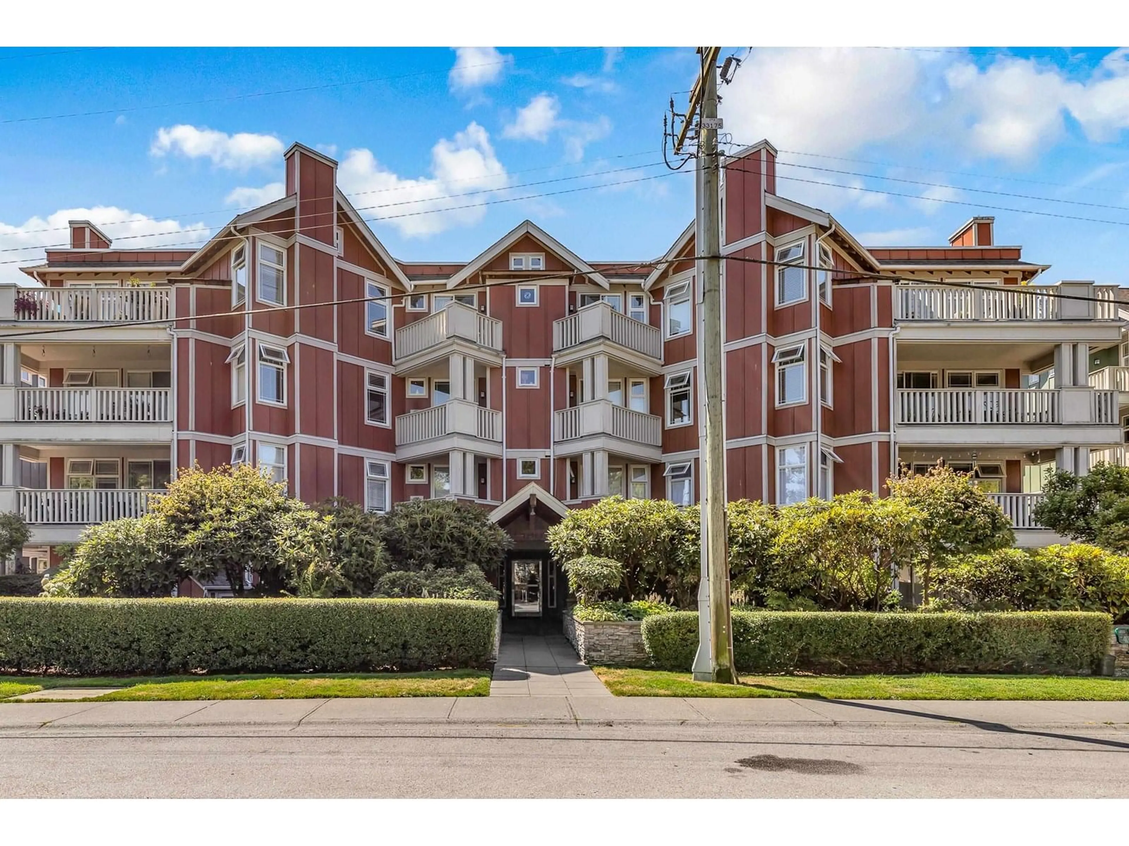 A pic from outside/outdoor area/front of a property/back of a property/a pic from drone, unknown for 308 - 15368 16A, Surrey British Columbia V4A1S9