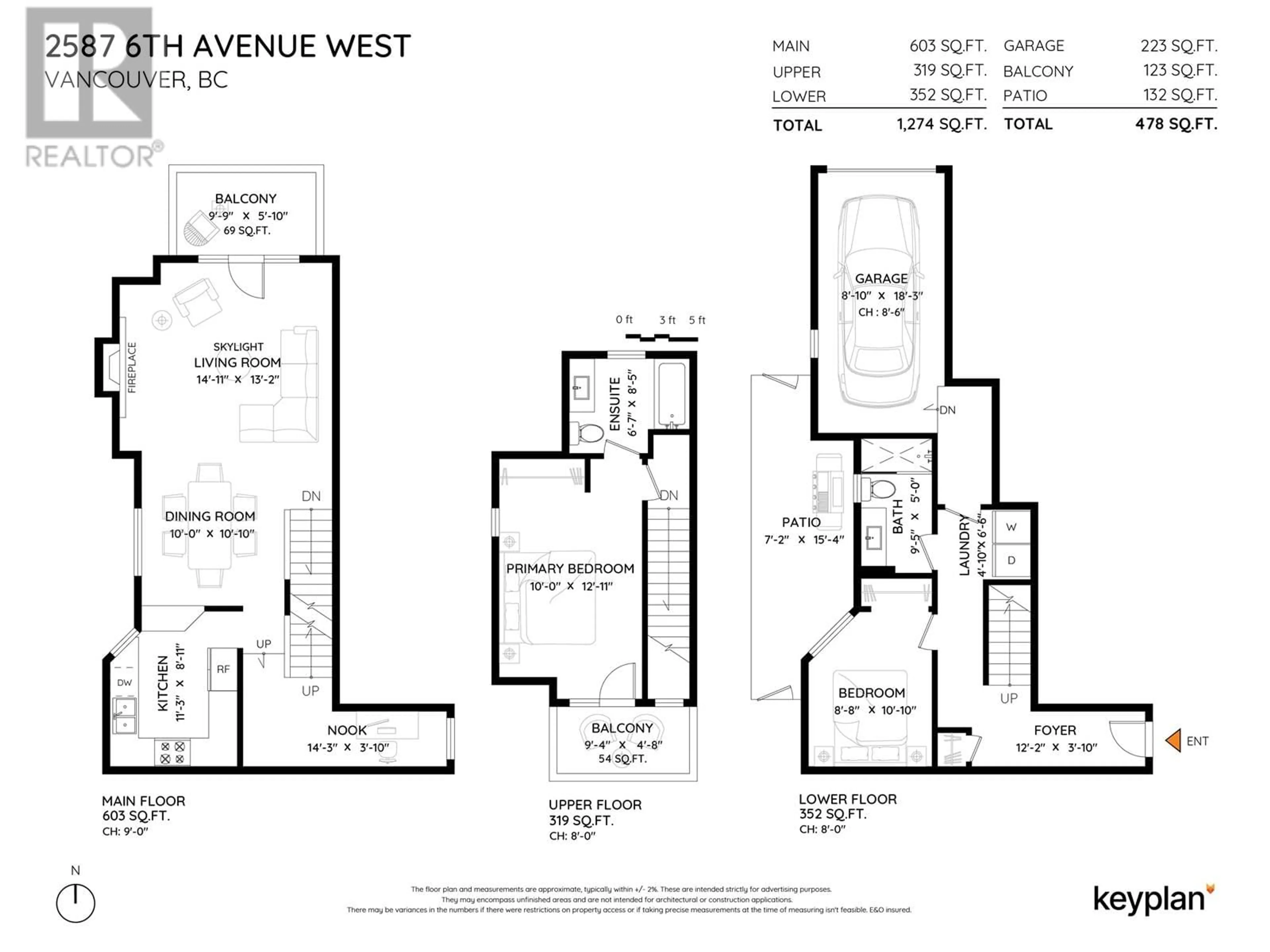 Floor plan for 2587 6TH AVENUE, Vancouver British Columbia V6K1W4