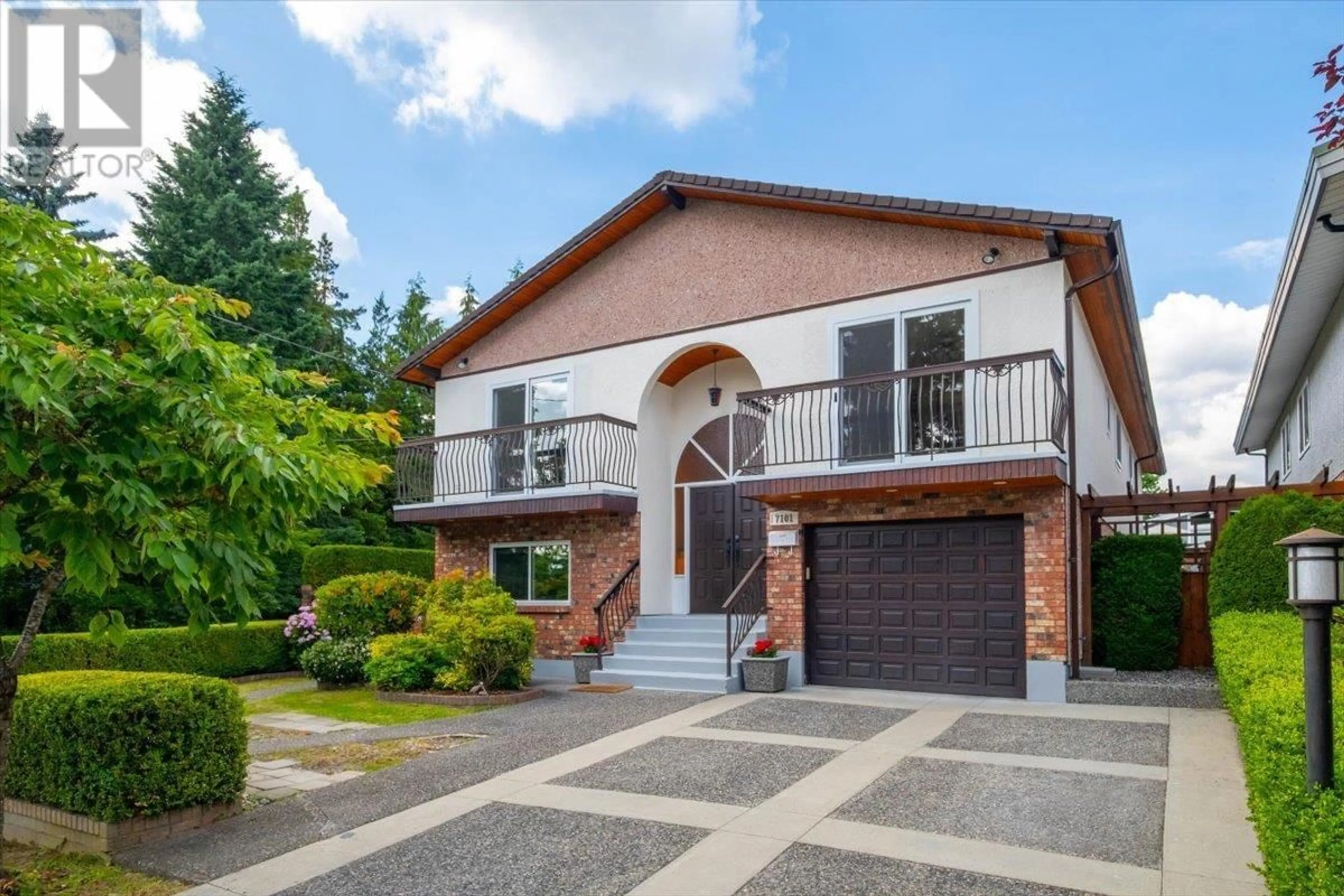 Home with brick exterior material, street for 7101 CURTIS STREET, Burnaby British Columbia V5A1J7