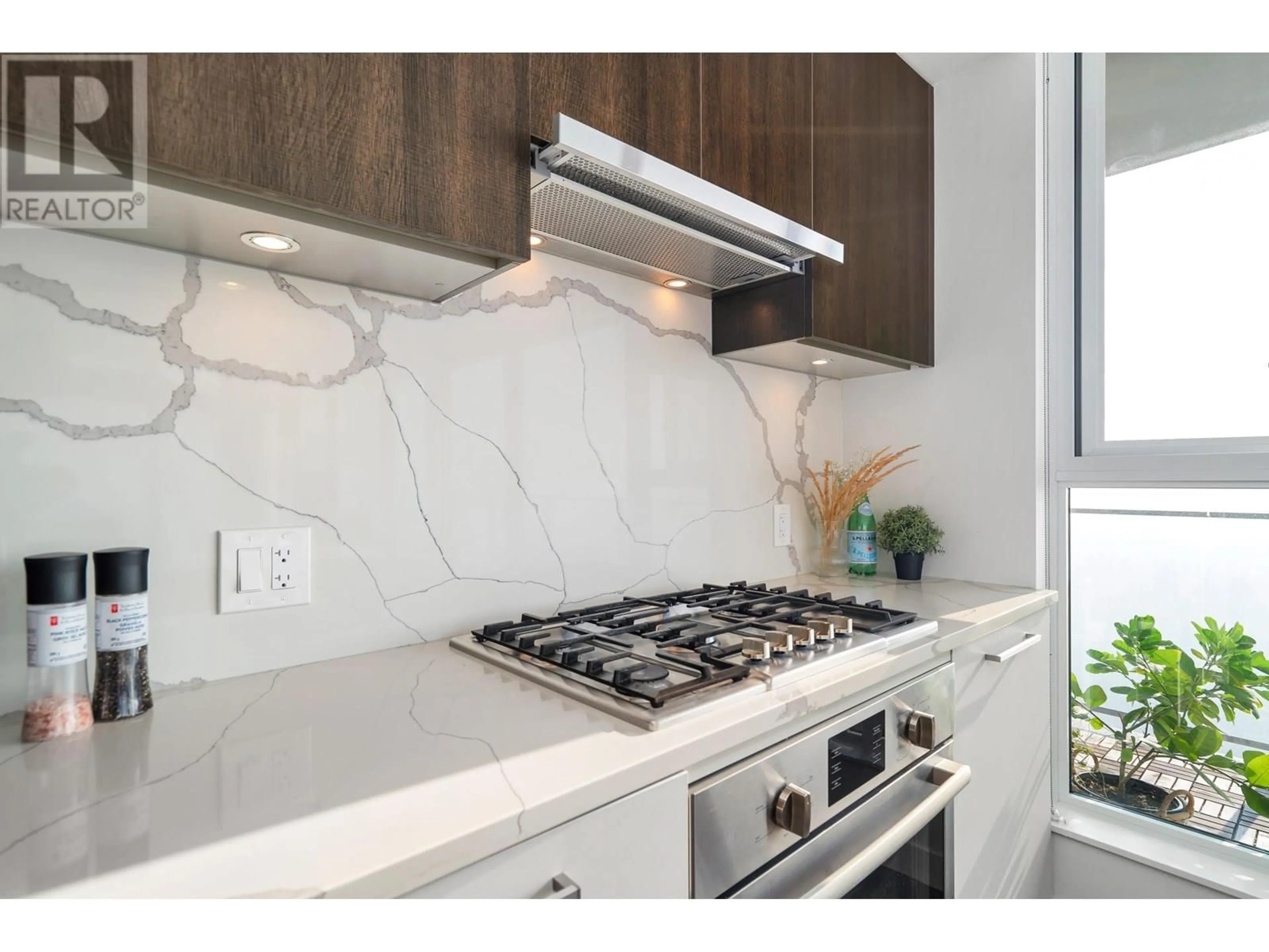 Contemporary kitchen, ceramic/tile floor for 3806 - 567 CLARKE ROAD, Coquitlam British Columbia V3J0K7
