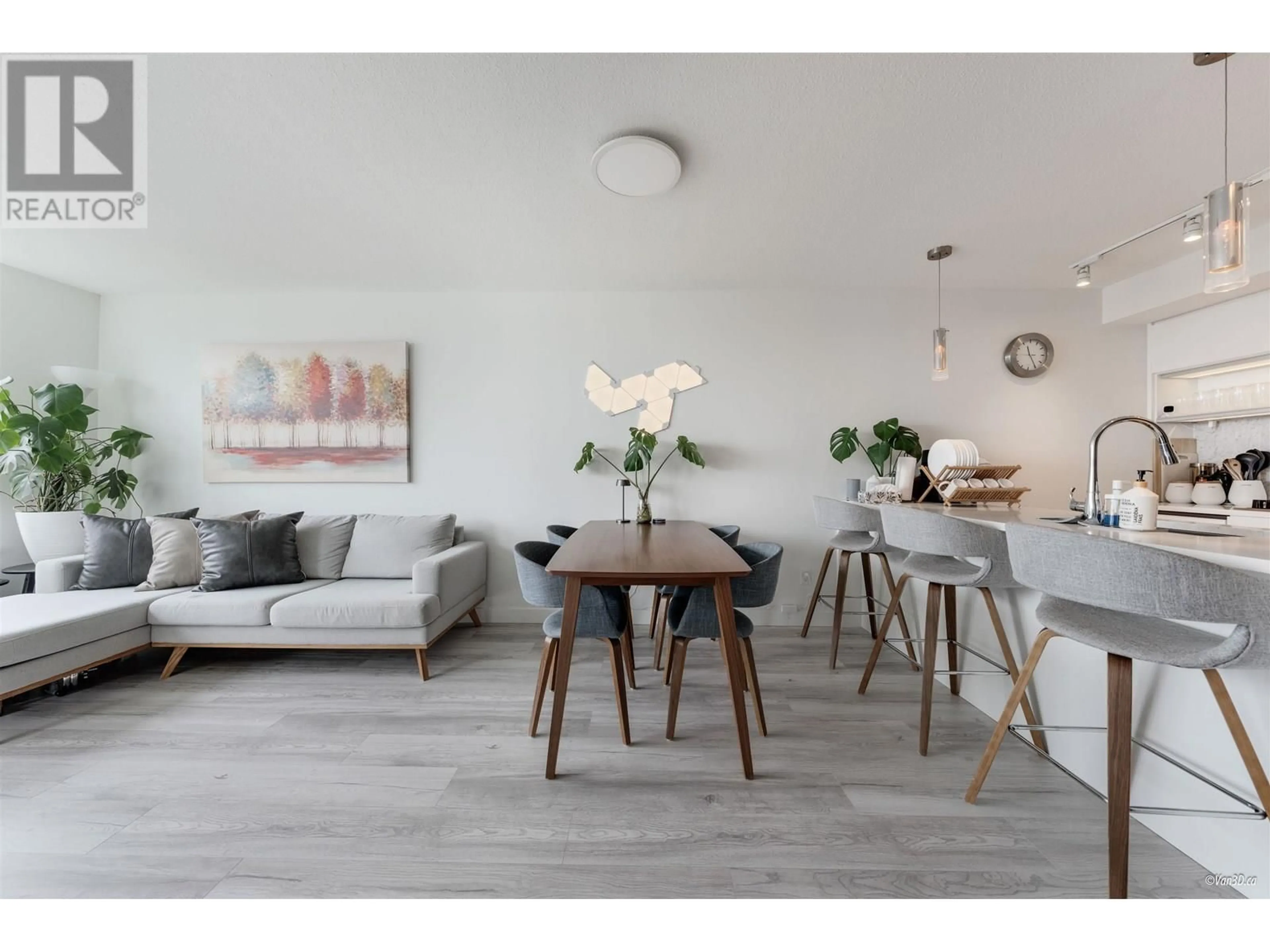Living room with furniture, wood/laminate floor for 1703 - 3233 KETCHESON ROAD, Richmond British Columbia V6X0R3