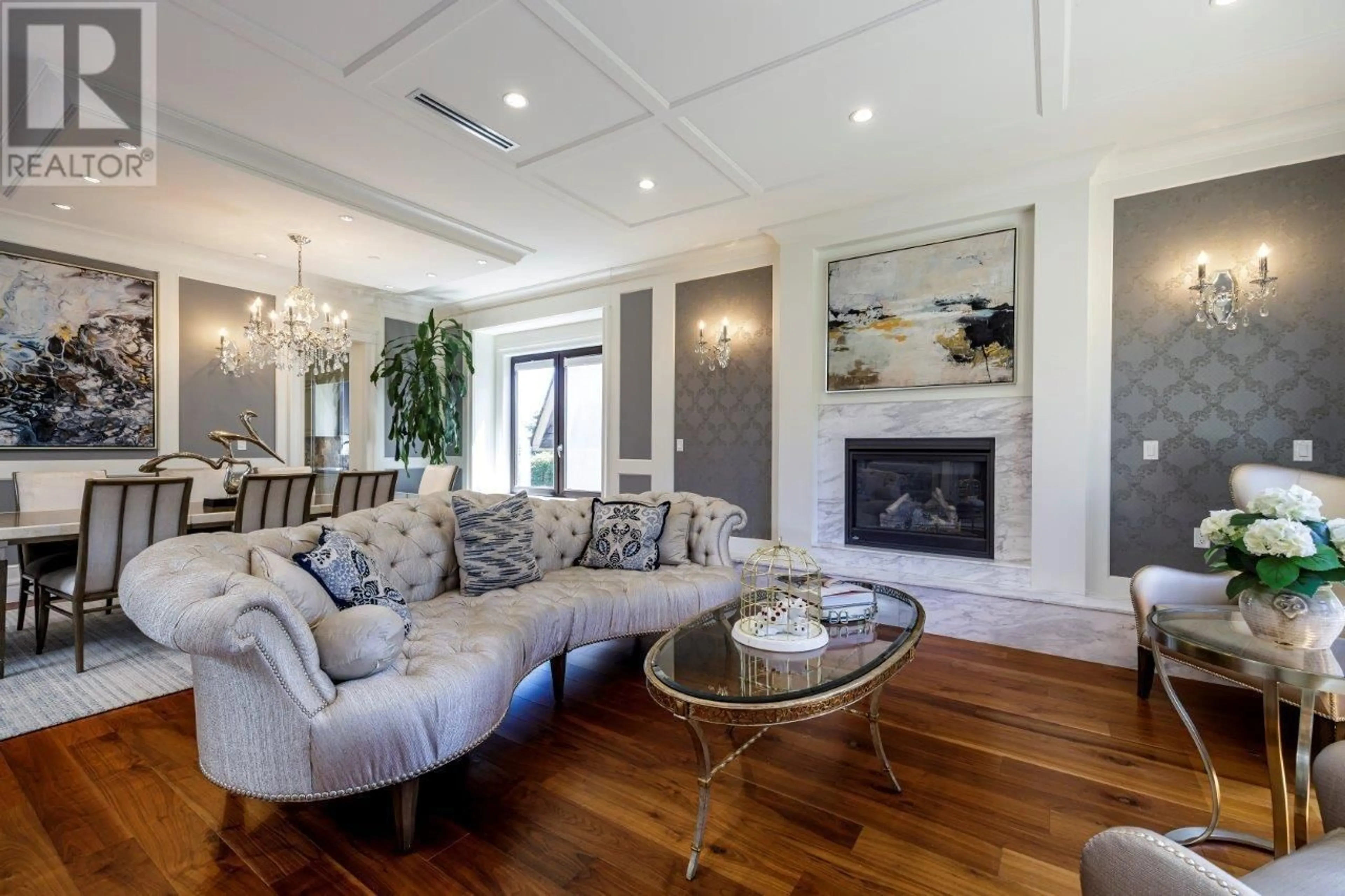 Living room with furniture, wood/laminate floor for 2351 34TH AVENUE, Vancouver British Columbia V6M1G8