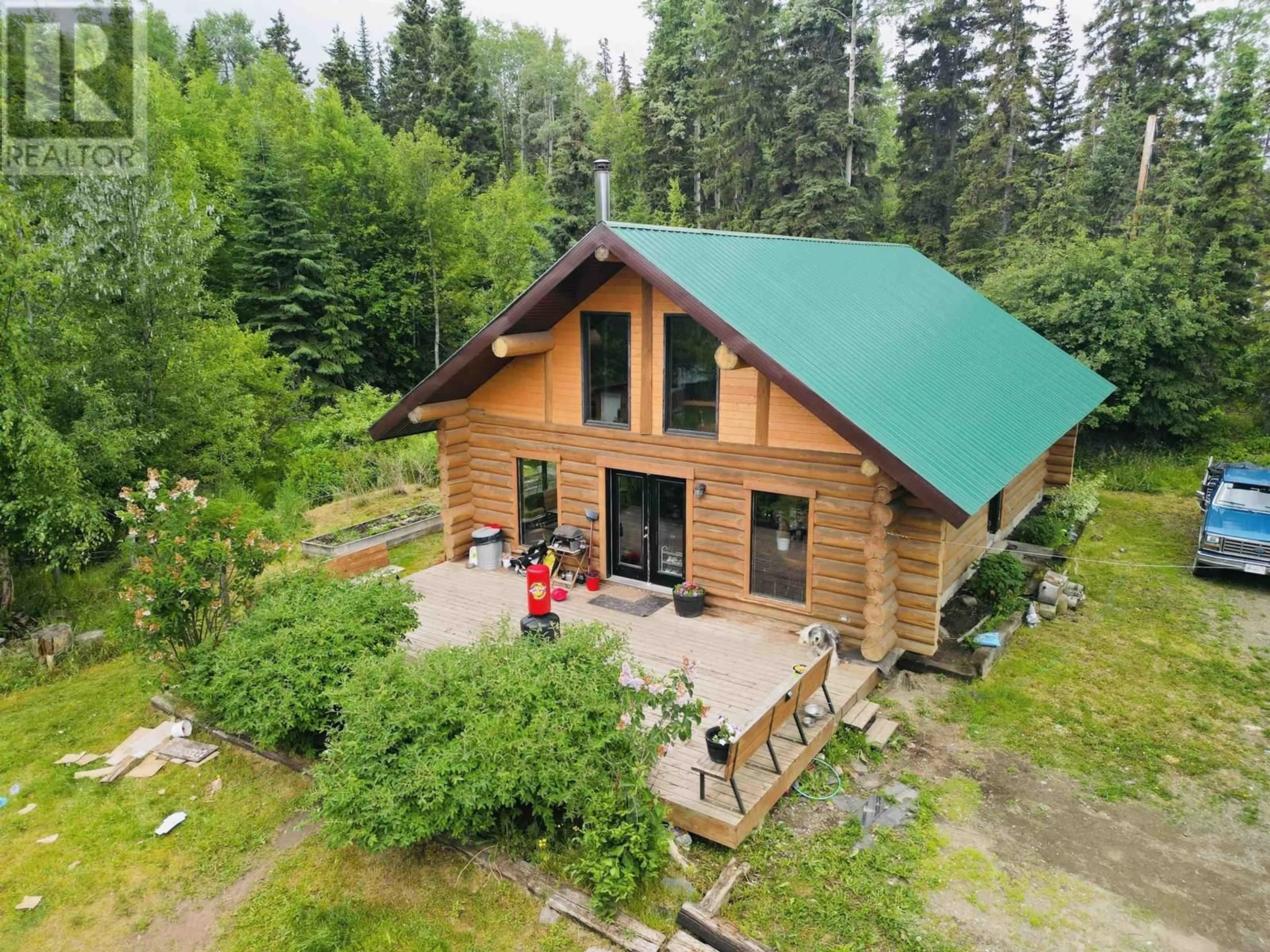A pic from outside/outdoor area/front of a property/back of a property/a pic from drone, unknown for 23160 KEEFES LANDING ROAD, Burns Lake British Columbia V0J2P0