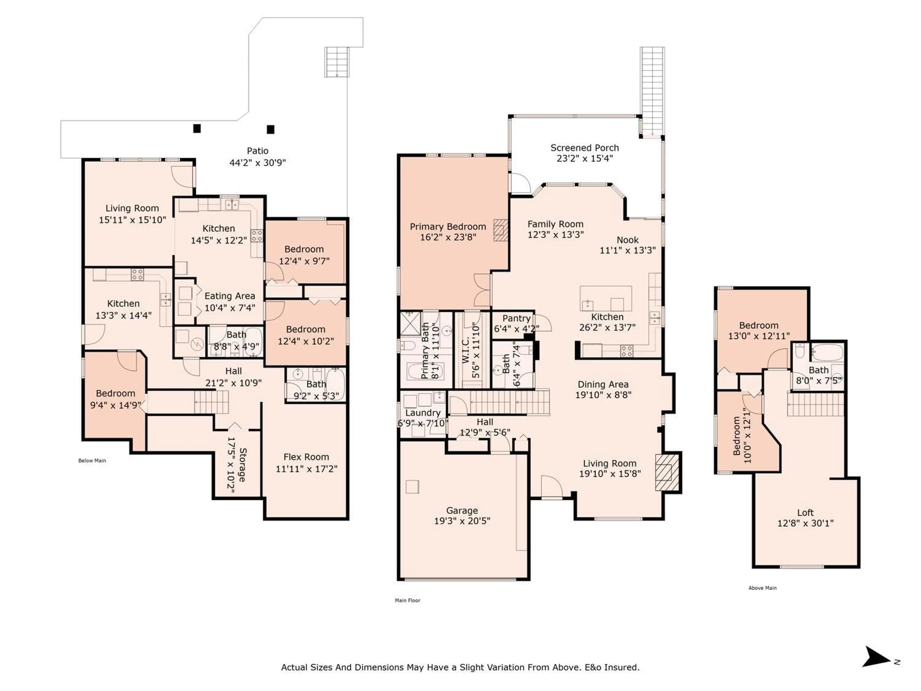 Floor plan for 3552 BASSANO, Abbotsford British Columbia V3G2Z7