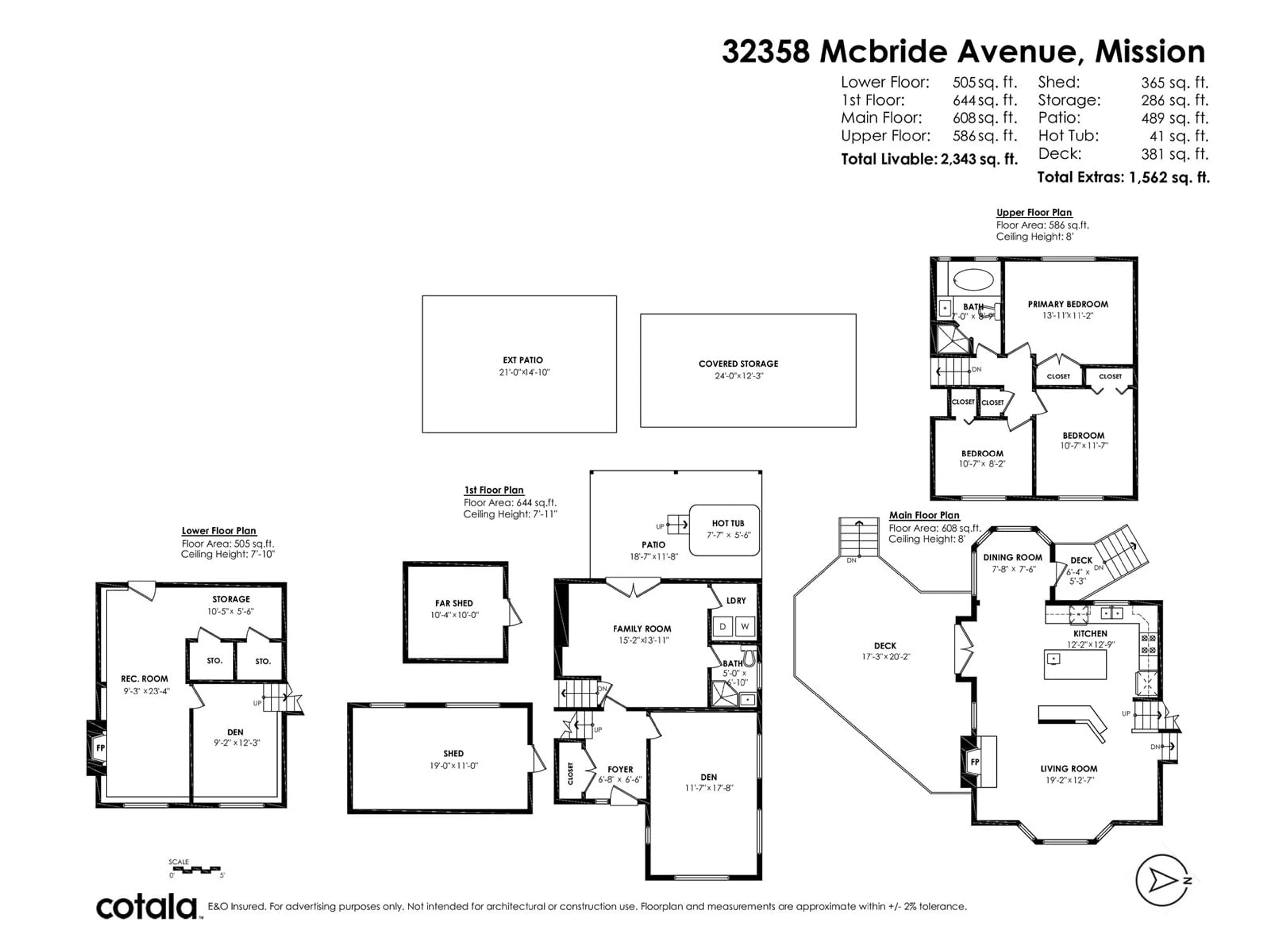 Floor plan for 32358 MCBRIDE, Mission British Columbia V2V6A2