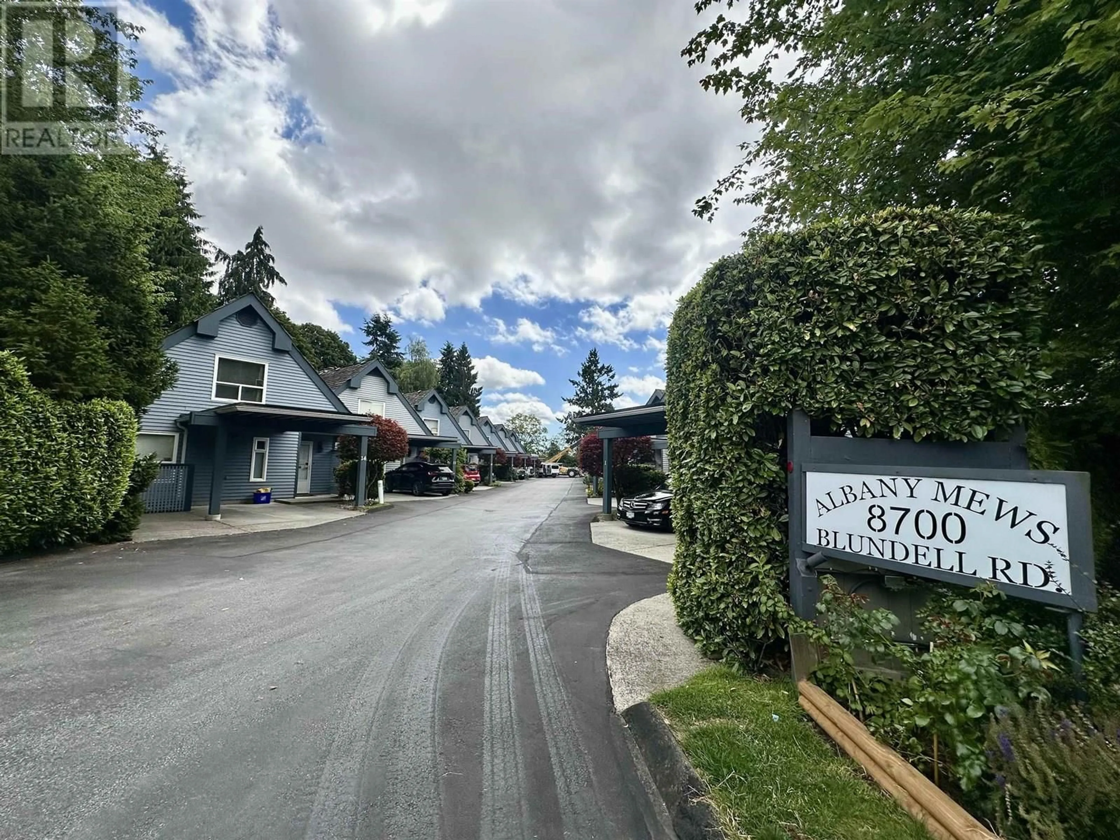 A pic from outside/outdoor area/front of a property/back of a property/a pic from drone, street for 11 - 8700 BLUNDELL ROAD, Richmond British Columbia V6Y1K1