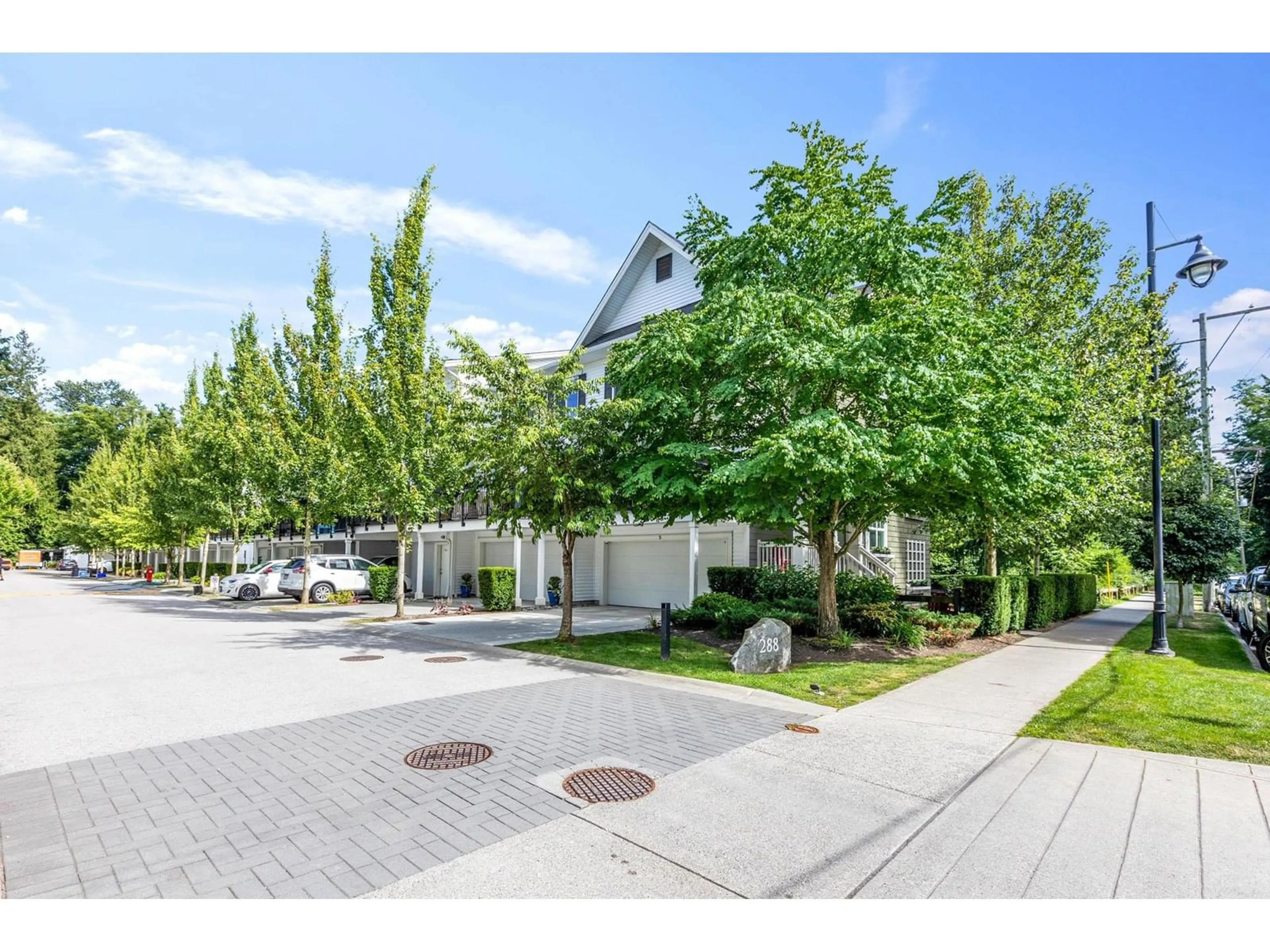 A pic from outside/outdoor area/front of a property/back of a property/a pic from drone, street for 5 - 288 171, Surrey British Columbia V3Z9P5