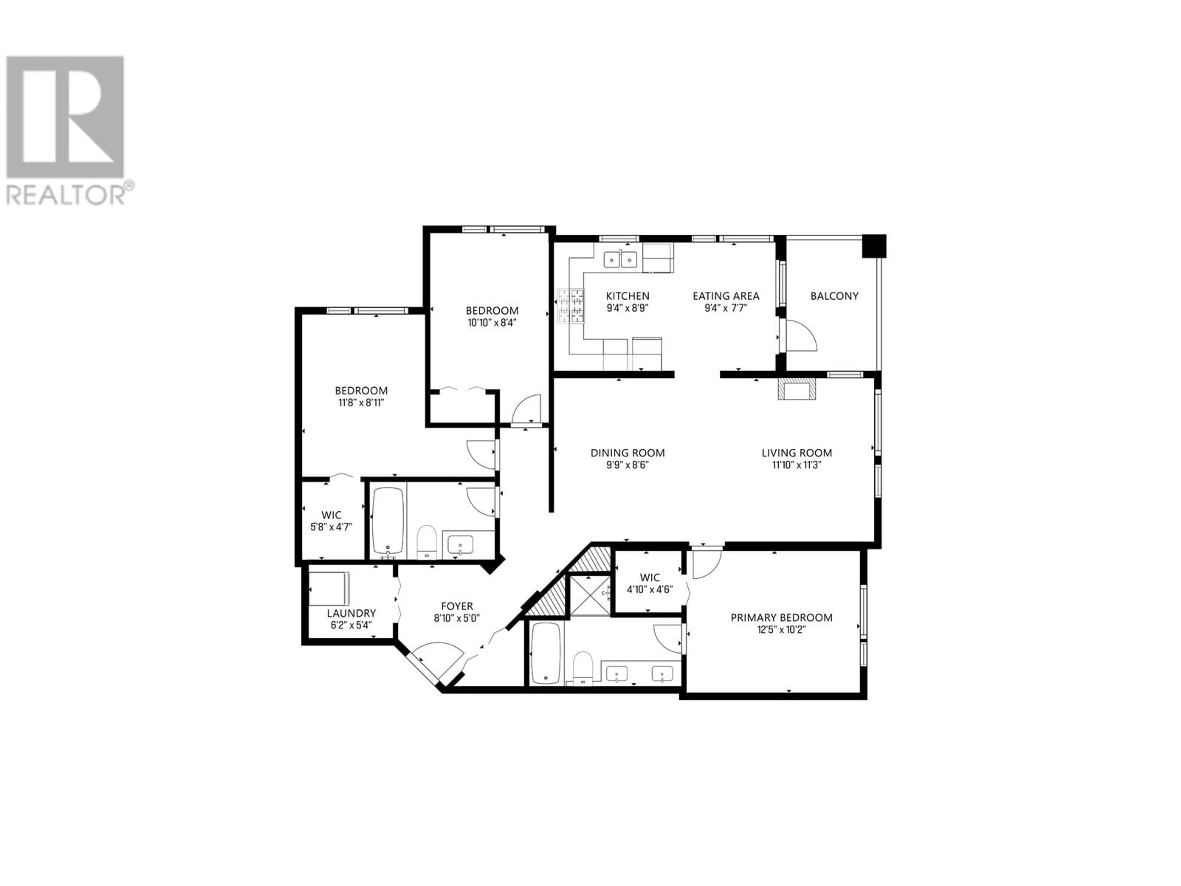 Floor plan for 311 - 119 22ND STREET, North Vancouver British Columbia V7M0B4