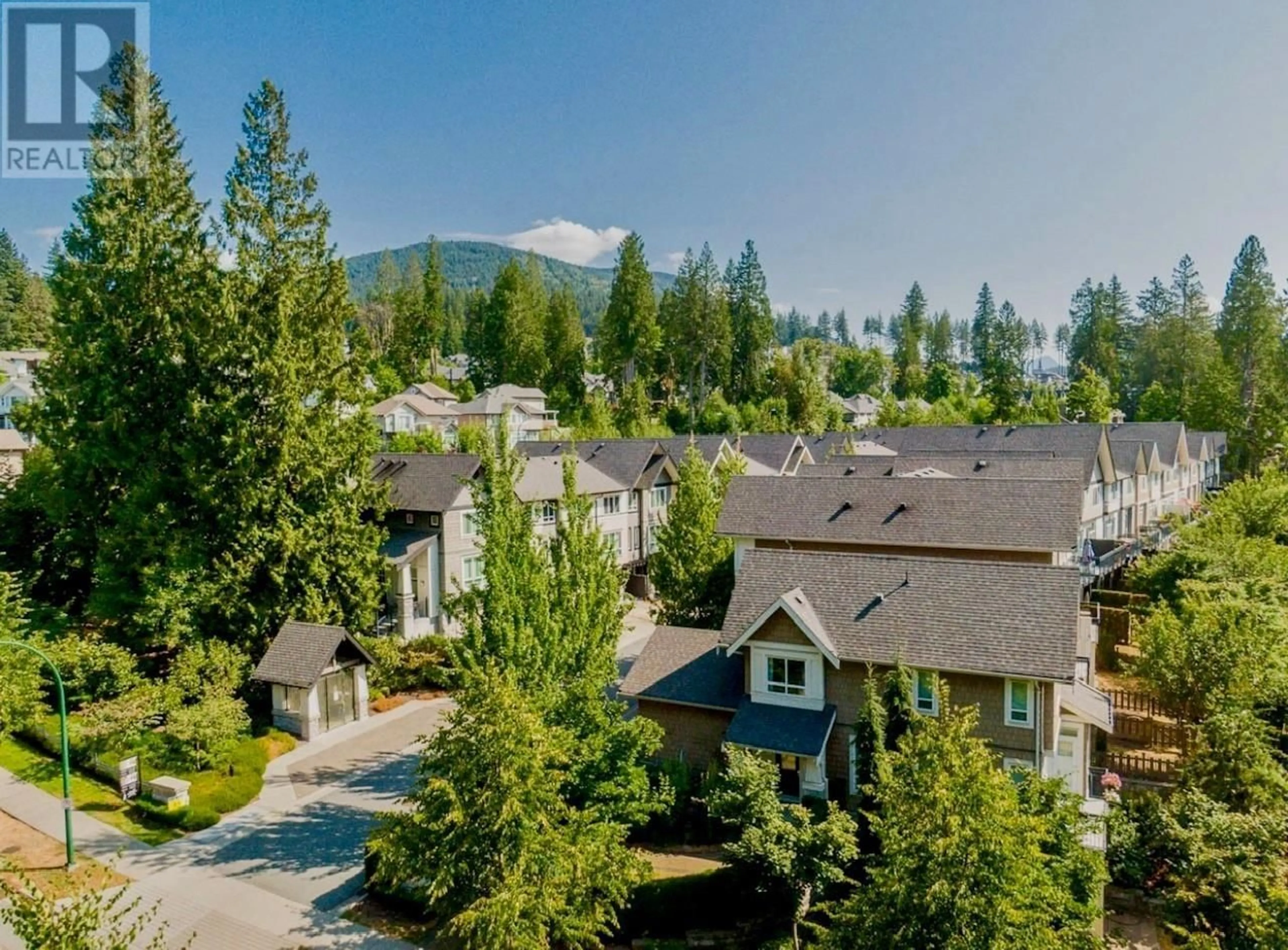 A pic from outside/outdoor area/front of a property/back of a property/a pic from drone, mountain view for 70 - 1305 SOBALL STREET, Coquitlam British Columbia V3E0E8